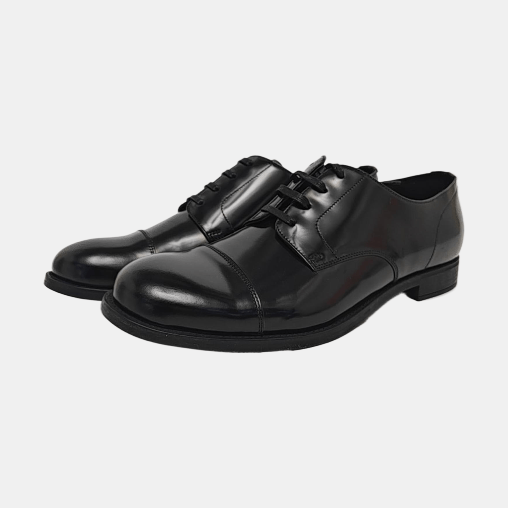 Prada Prada Leather Cap Toe Oxfords EU 43 Size US 10 / EU 43 - 2 Thumbnail