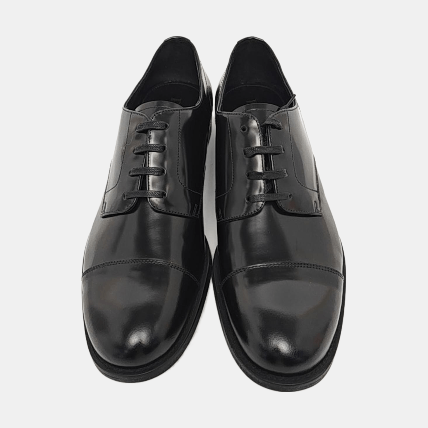 Prada Prada Leather Cap Toe Oxfords EU 43 Size US 10 / EU 43 - 3 Thumbnail