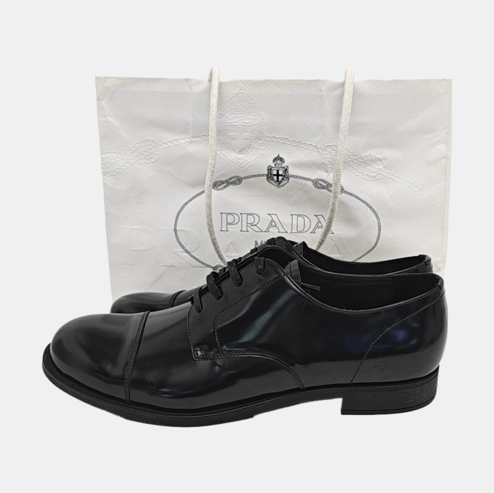 Prada Prada Leather Cap Toe Oxfords EU 43 Size US 10 / EU 43 - 6 Thumbnail