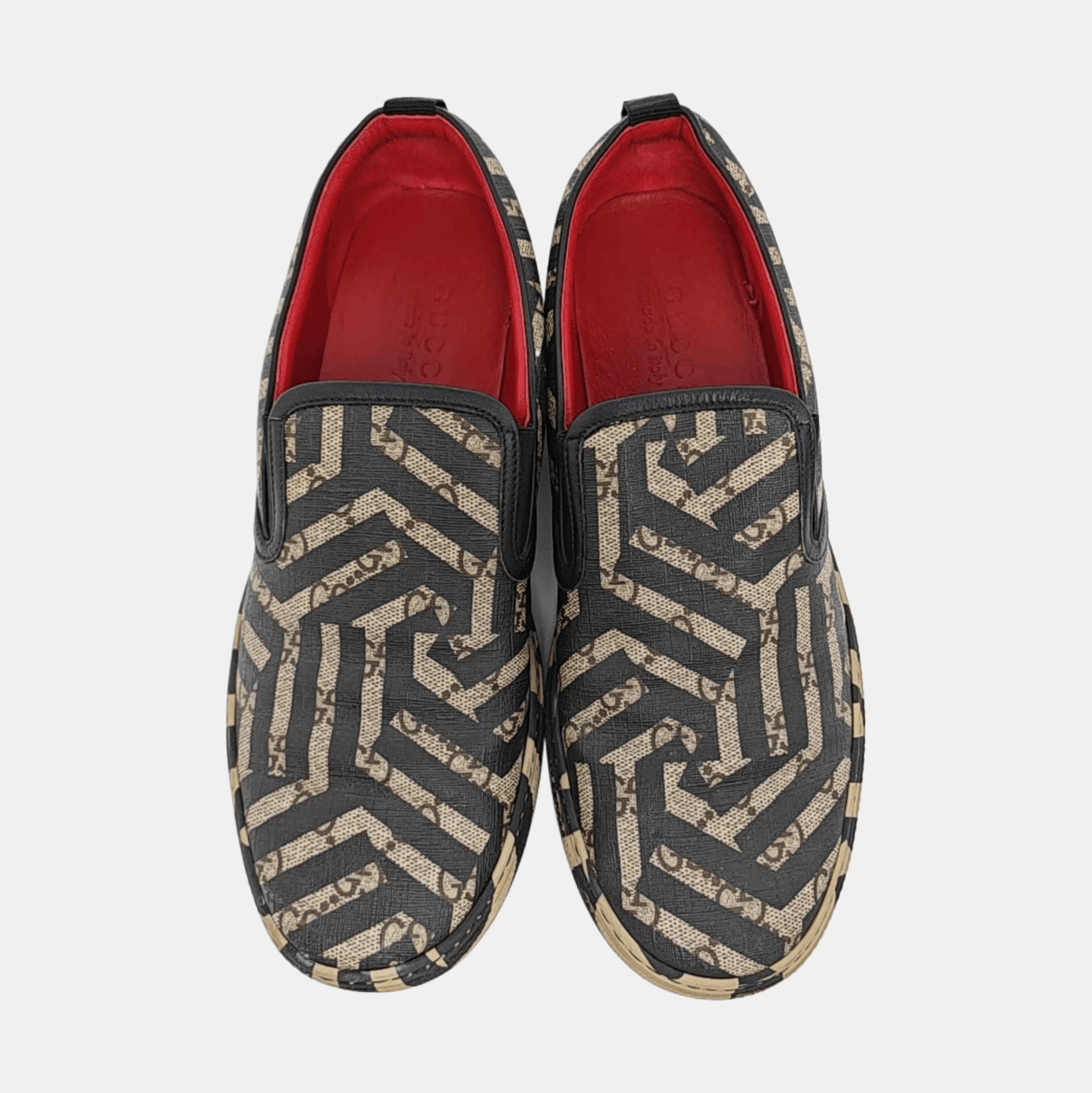 Gucci Gucci Geometric Logo Slip-On Sneakers Size 7 Size US 8 / EU 41 - 3 Thumbnail