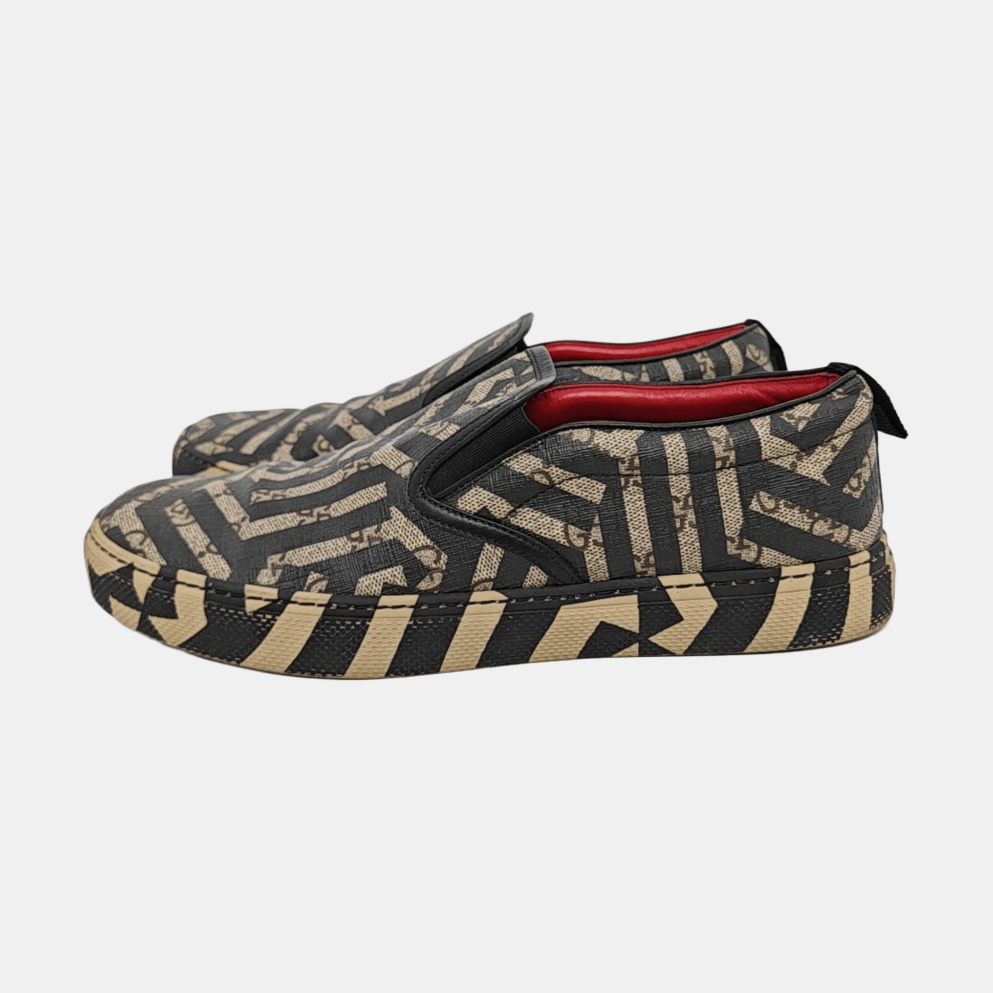 Gucci Gucci Geometric Logo Slip-On Sneakers Size 7 Size US 8 / EU 41 - 6 Thumbnail
