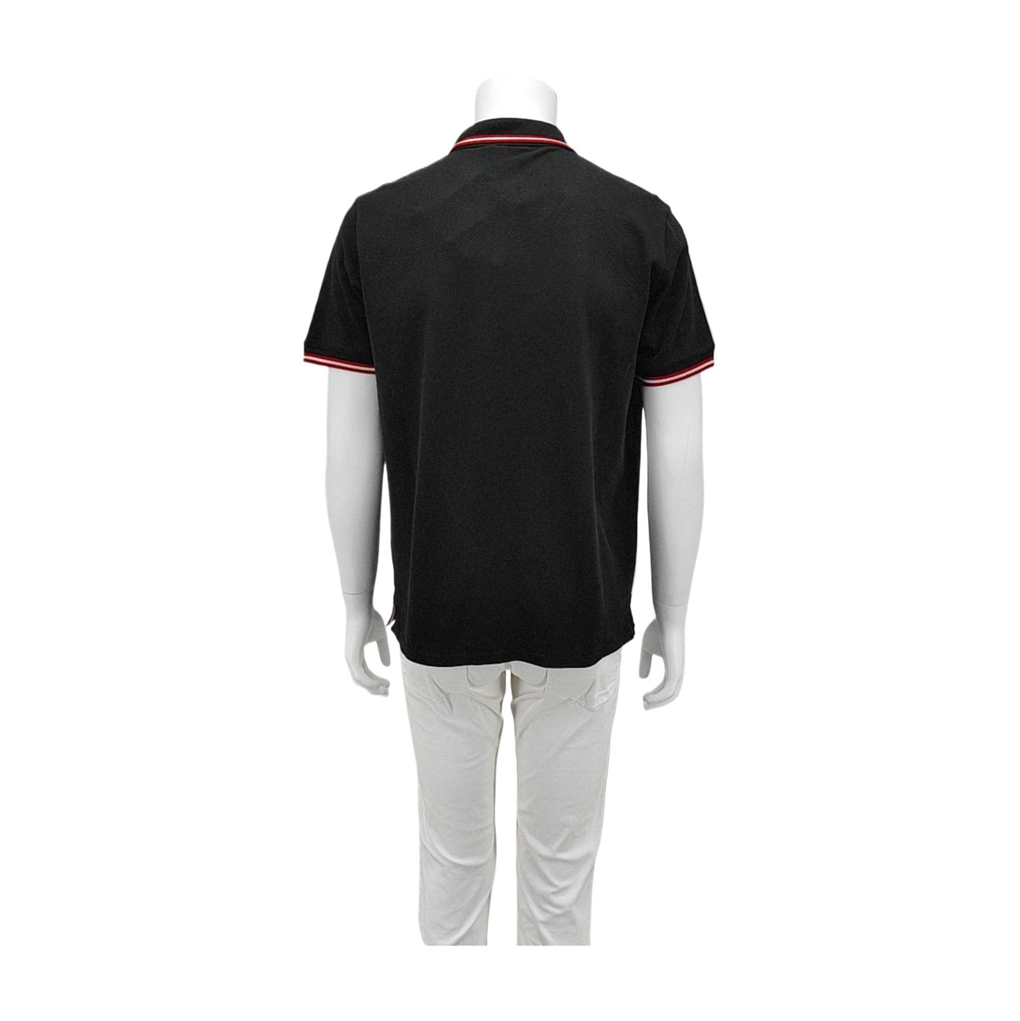 Bally Bally Black Tipped Cotton Polo Shirt Size XL Size US XL / EU 56 / 4 - 2 Thumbnail