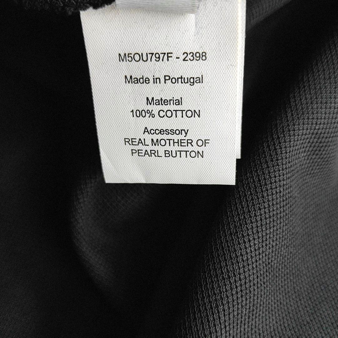 Bally Bally Black Tipped Cotton Polo Shirt Size XL Size US XL / EU 56 / 4 - 3 Thumbnail