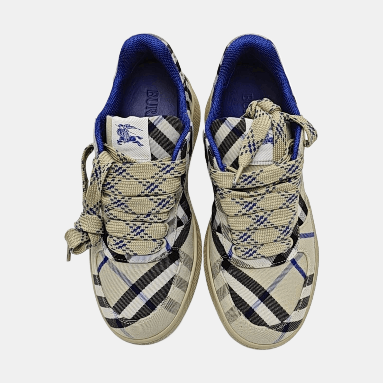 Burberry Burberry Vintage Check Fabric Sneakers 39 Size US 6 / EU 39 - 3 Thumbnail