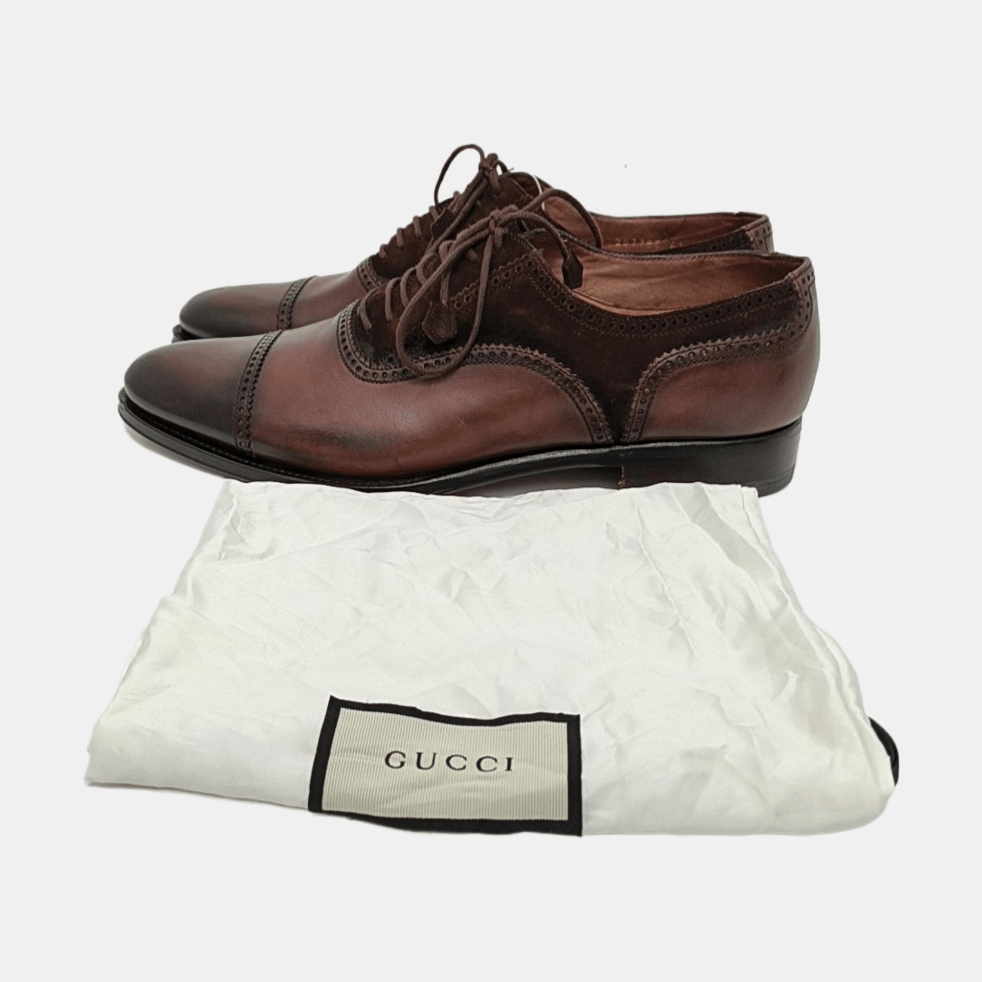 Gucci GUCCI Leather Brogue Formal Shoes 41 Size US 8 / EU 41 - 6 Thumbnail