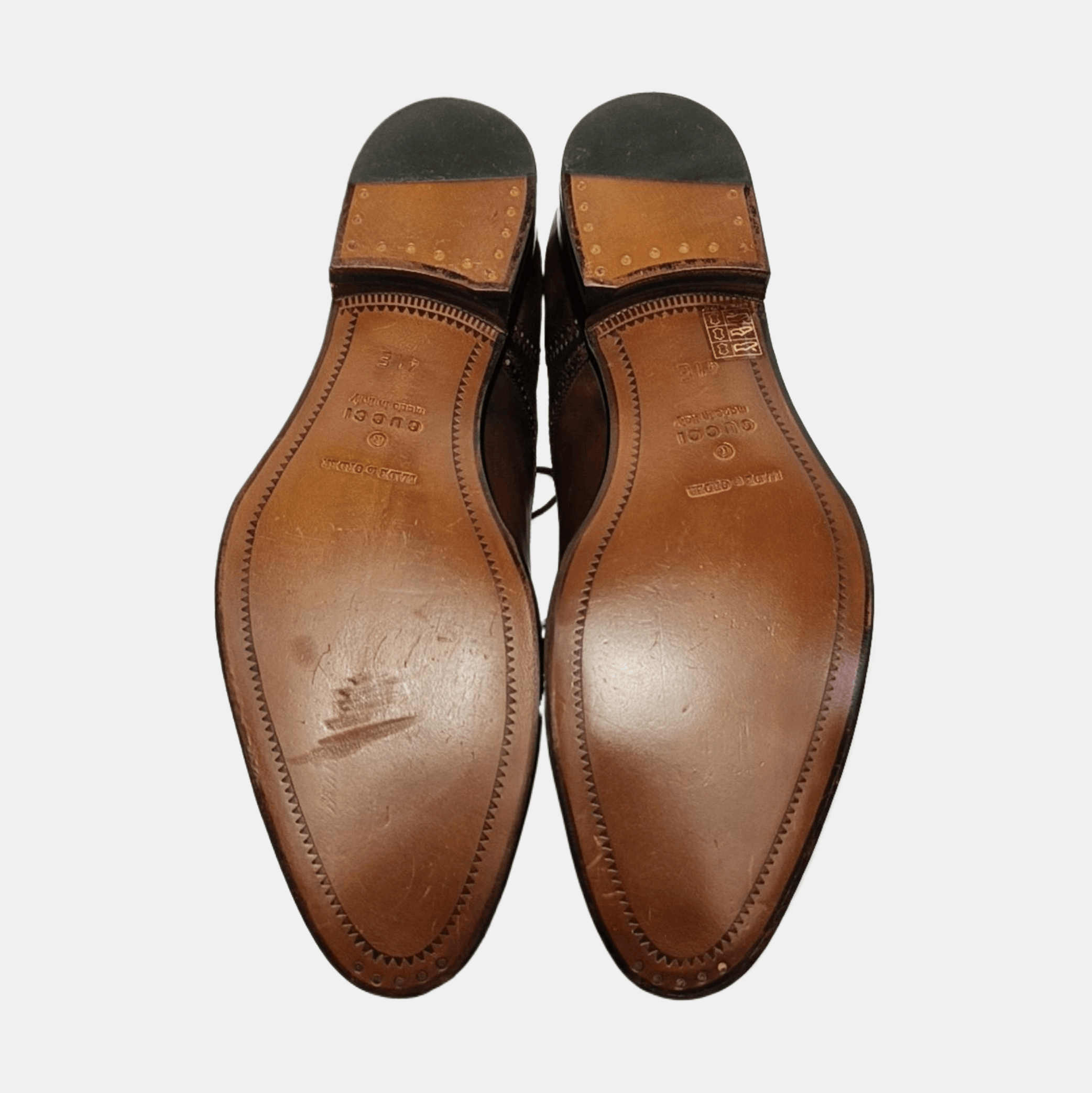 Gucci GUCCI Leather Brogue Formal Shoes 41 Size US 8 / EU 41 - 5 Thumbnail