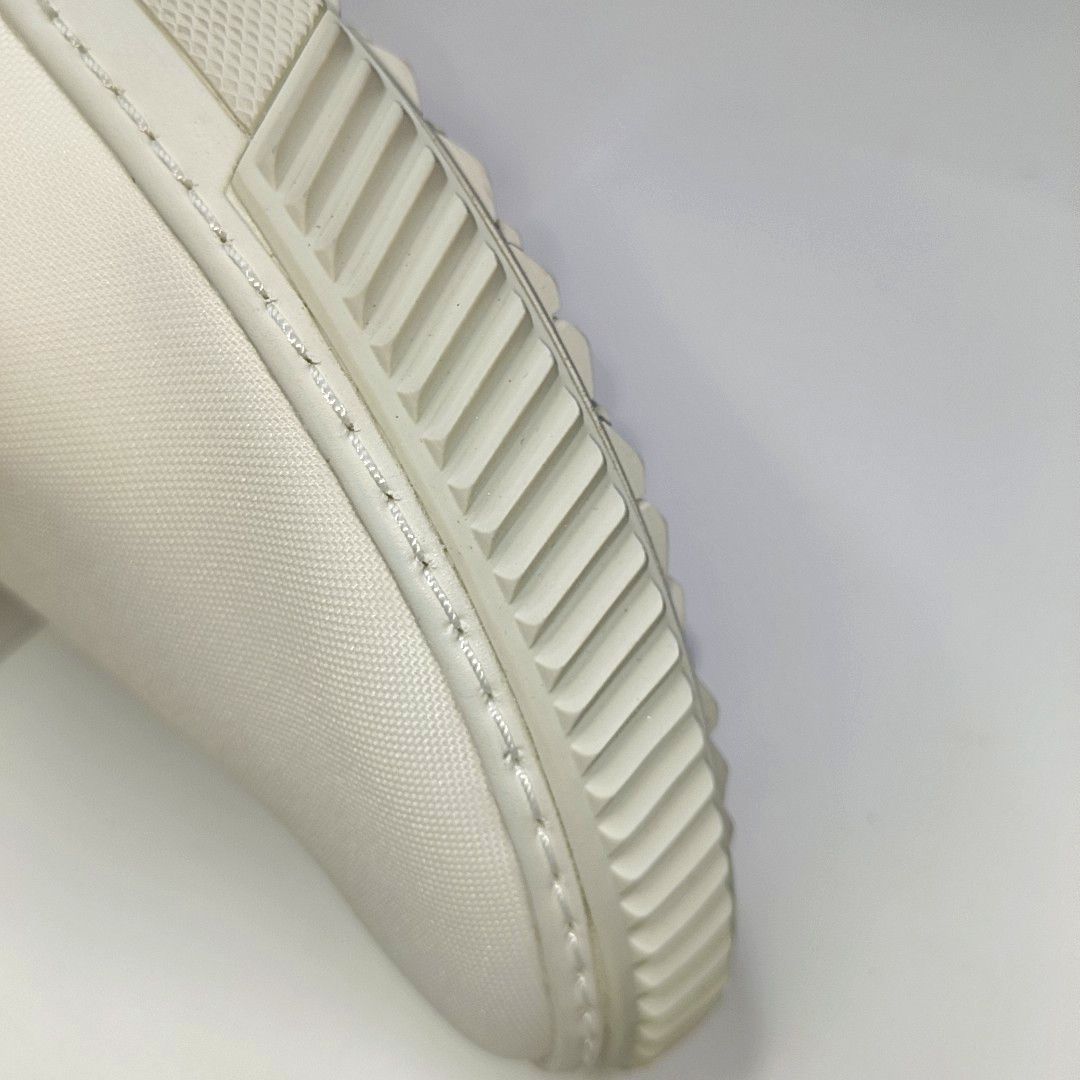 Prada Prada White Textile Slip-On Sneakers US 8 / EU 41 Size US 8 / EU 41 - 9 Thumbnail