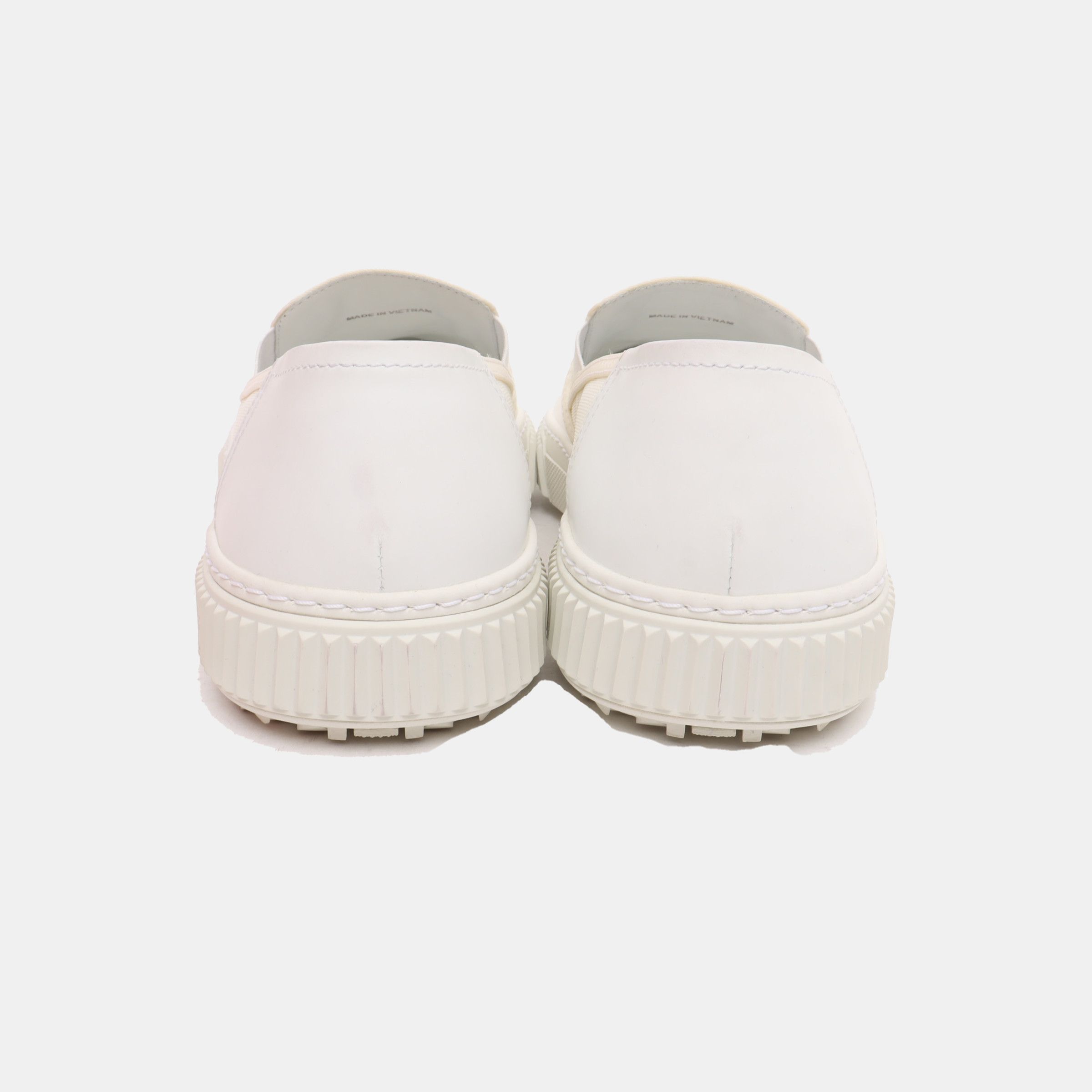 Prada Prada White Textile Slip-On Sneakers US 8 / EU 41 Size US 8 / EU 41 - 4 Thumbnail
