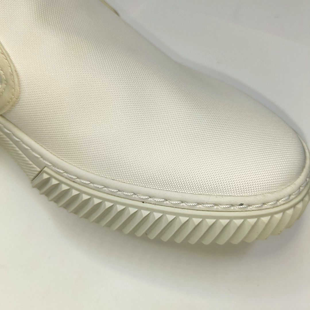 Prada Prada White Textile Slip-On Sneakers US 8 / EU 41 Size US 8 / EU 41 - 7 Thumbnail