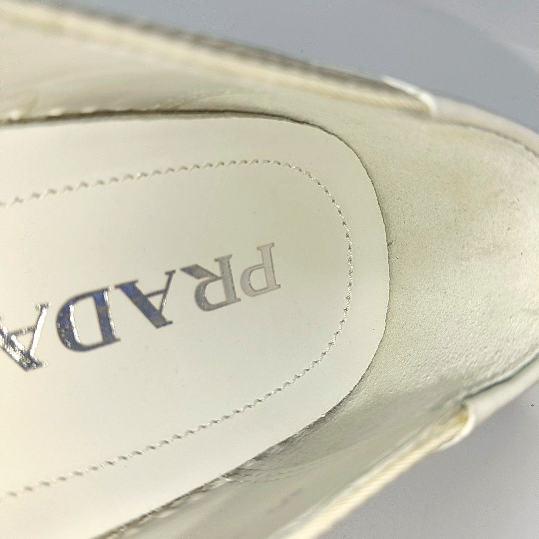 Prada Prada White Textile Slip-On Sneakers US 8 / EU 41 Size US 8 / EU 41 - 8 Thumbnail