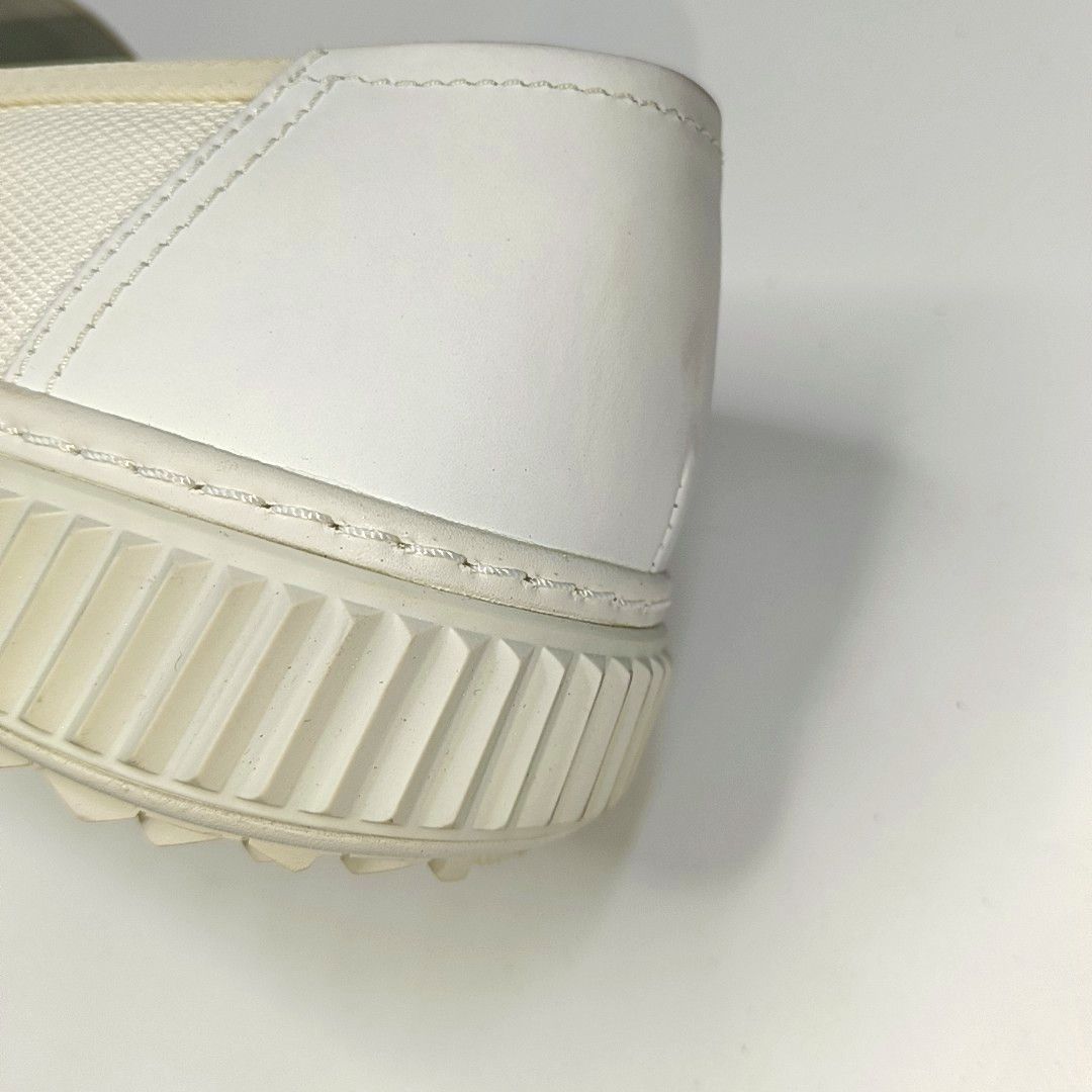 Prada Prada White Textile Slip-On Sneakers US 8 / EU 41 Size US 8 / EU 41 - 10 Thumbnail