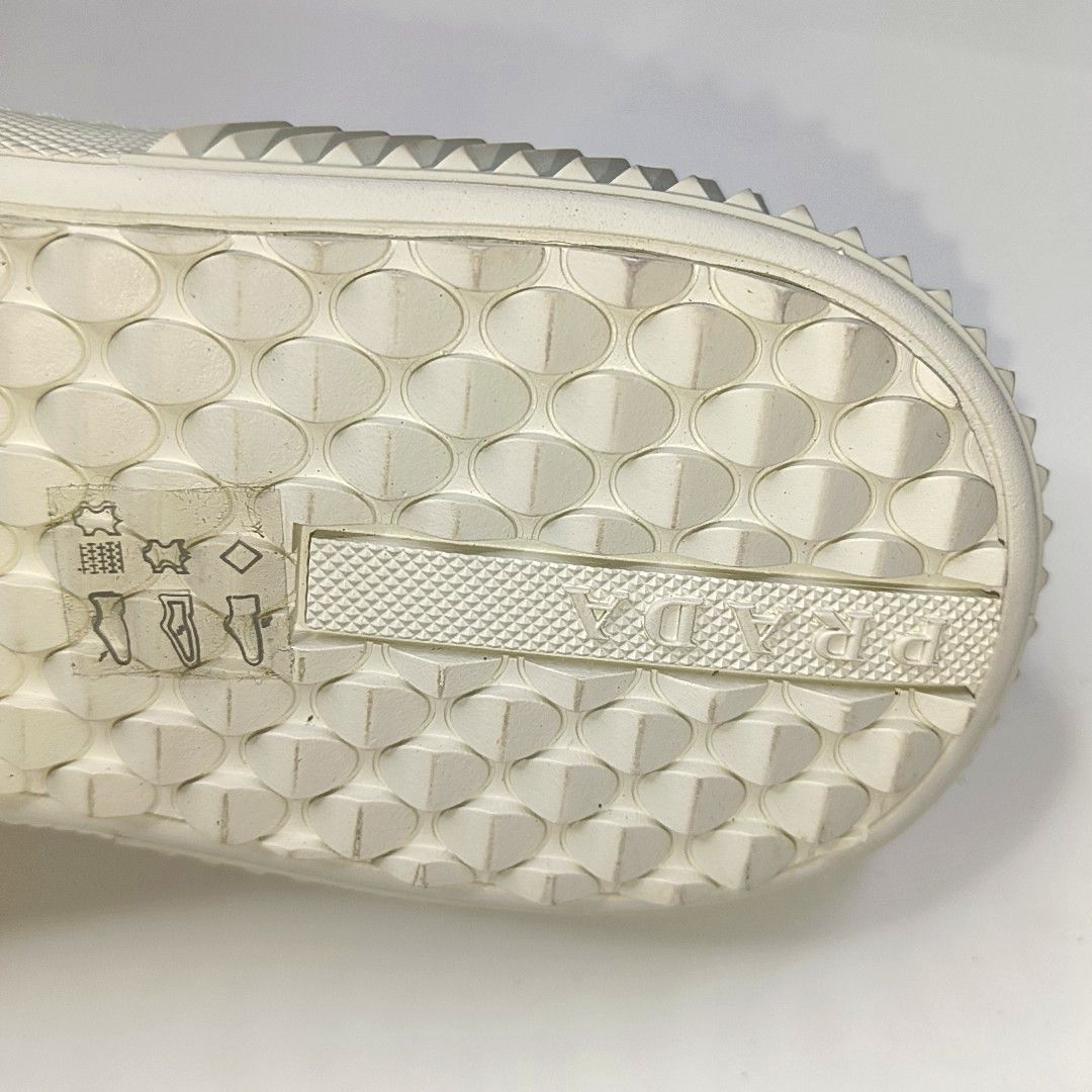 Prada Prada White Textile Slip-On Sneakers US 8 / EU 41 Size US 8 / EU 41 - 13 Thumbnail