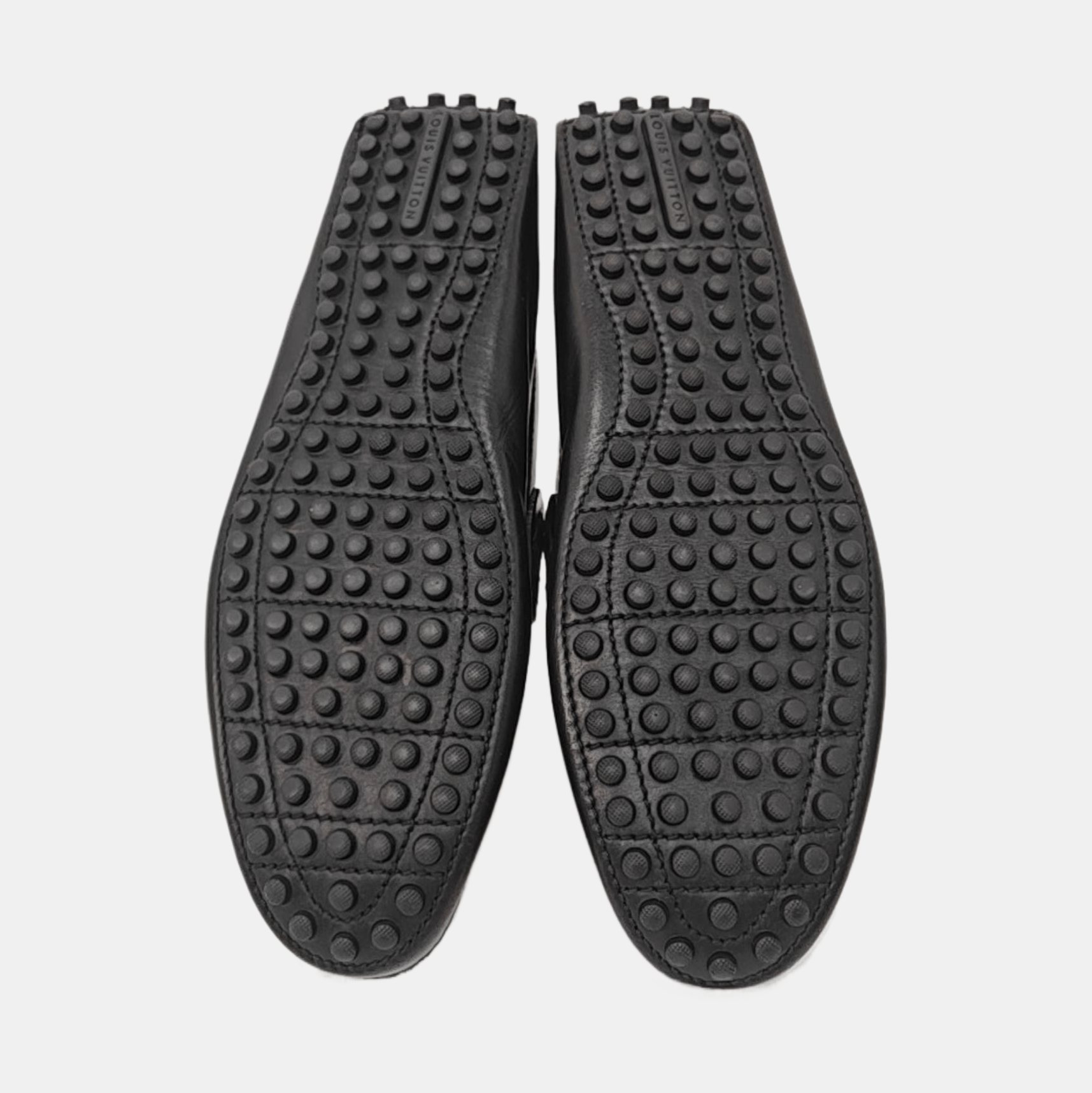 Louis Vuitton LOUIS VUITTON Black Leather Driving Loafers 6.5 Size US 6.5 / EU 39-40 - 5 Thumbnail
