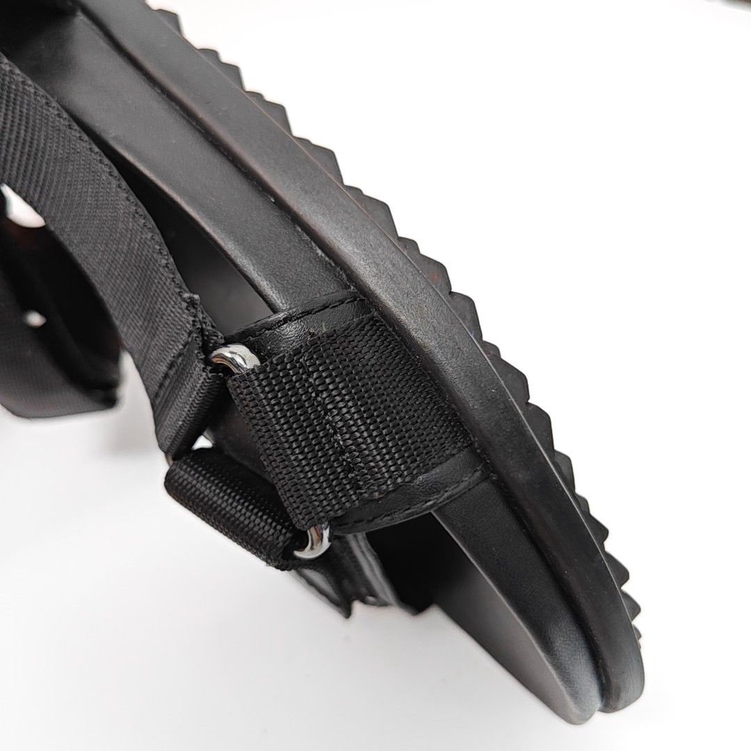 Prada Prada Black Leather Webbing Sandals US 7 Size US 7 / EU 40 - 8 Thumbnail