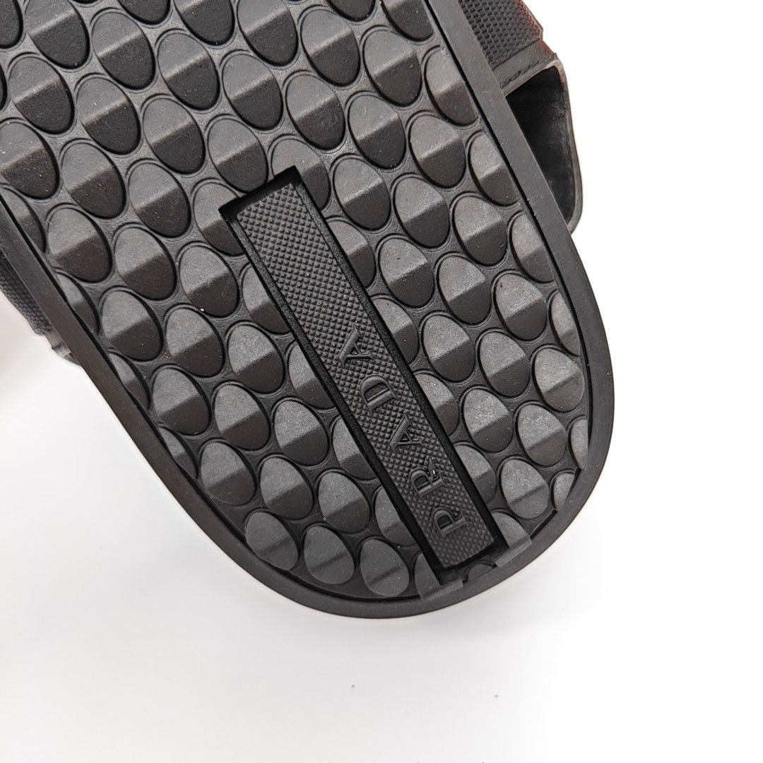 Prada Prada Black Leather Webbing Sandals US 7 Size US 7 / EU 40 - 12 Thumbnail