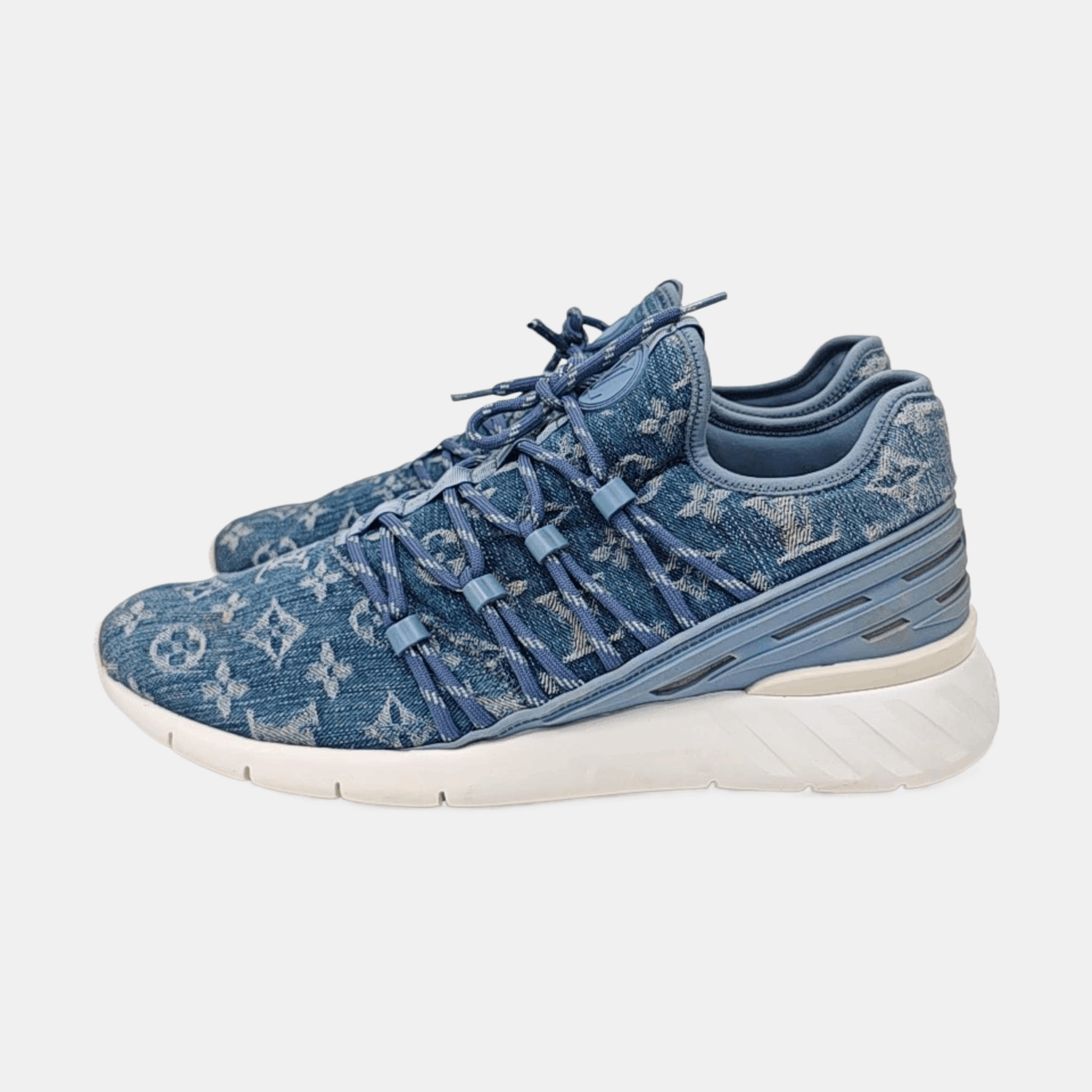 Louis Vuitton Louis Vuitton Monogram Denim Low-Top Sneakers 41.5 Size US 8.5 / EU 41-42 - 6 Thumbnail