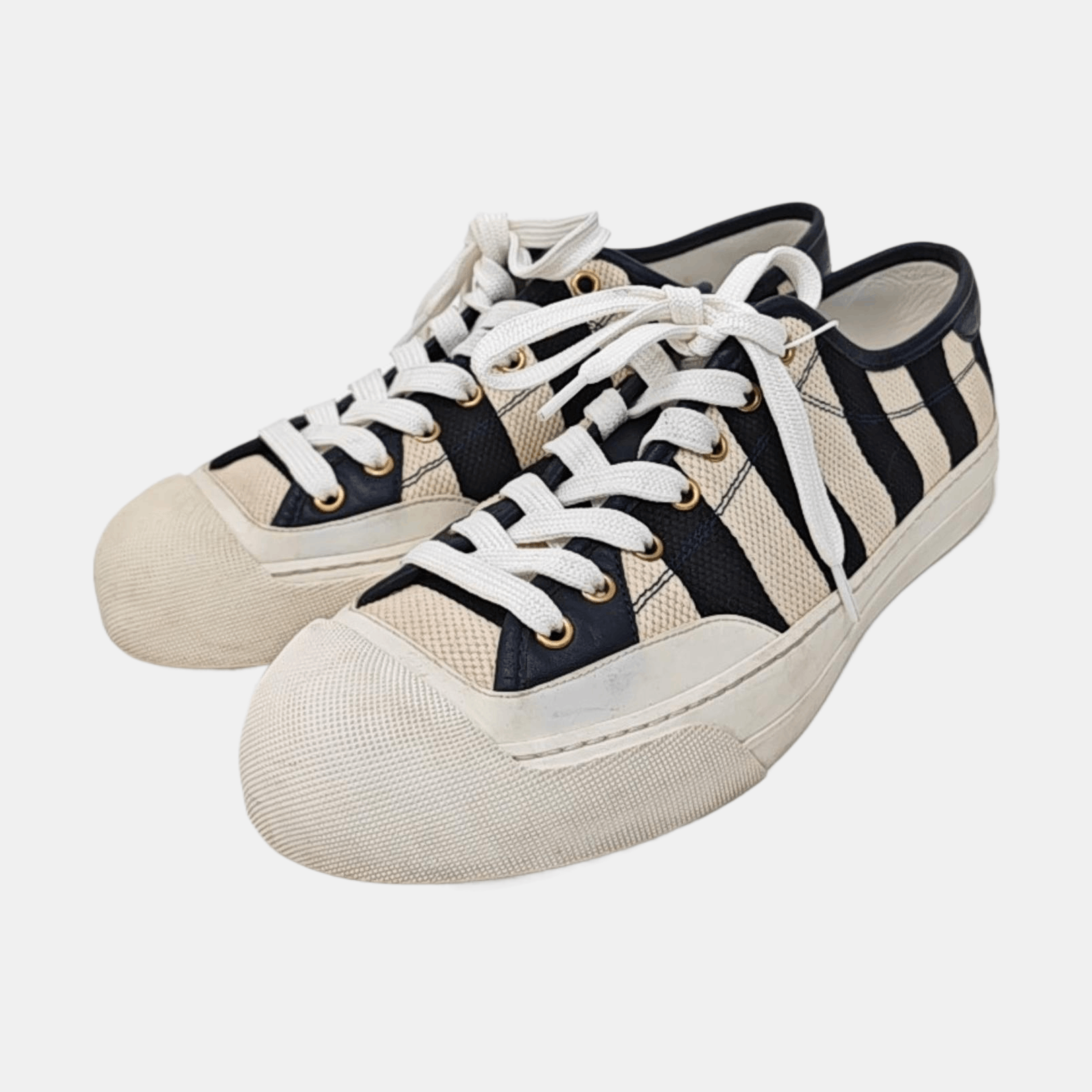 Gucci Gucci Striped Canvas Low-Top Sneakers US 9.5 Size US 8 / EU 41 - 2 Thumbnail
