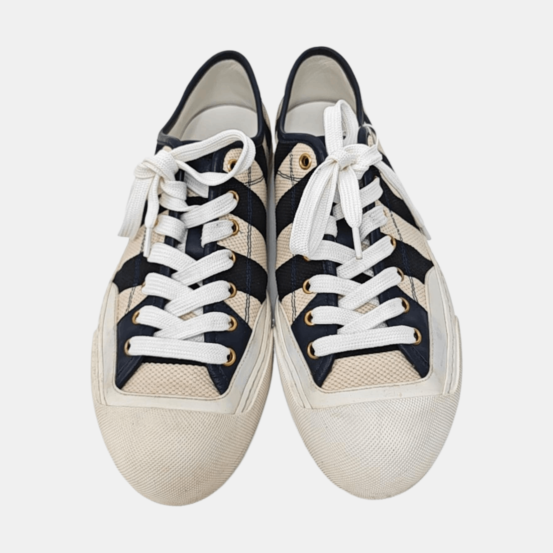 Gucci Gucci Striped Canvas Low-Top Sneakers US 9.5 Size US 8 / EU 41 - 3 Thumbnail