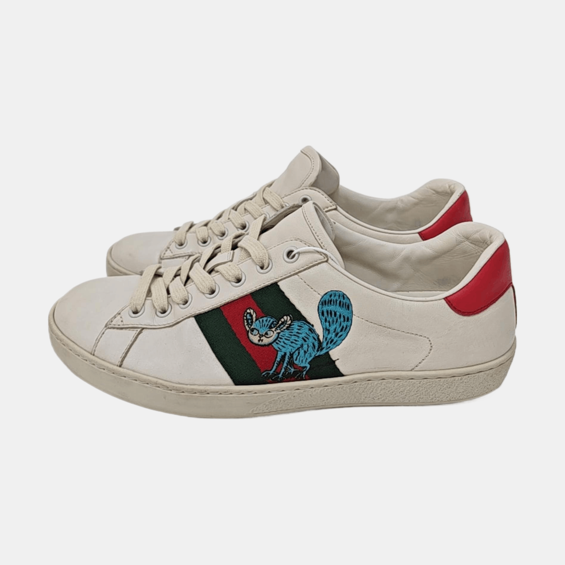Gucci Gucci Animal Patch Leather Sneakers UK 8.5 Size US 8.5 / EU 41-42 - 6 Thumbnail