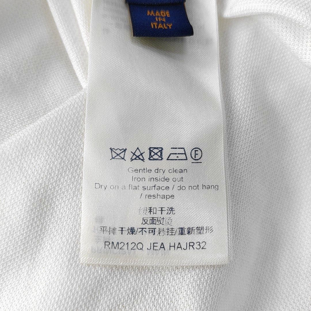 Louis Vuitton Louis Vuitton White Cotton Polo Size L Size US L / EU 52-54 / 3 - 4 Thumbnail