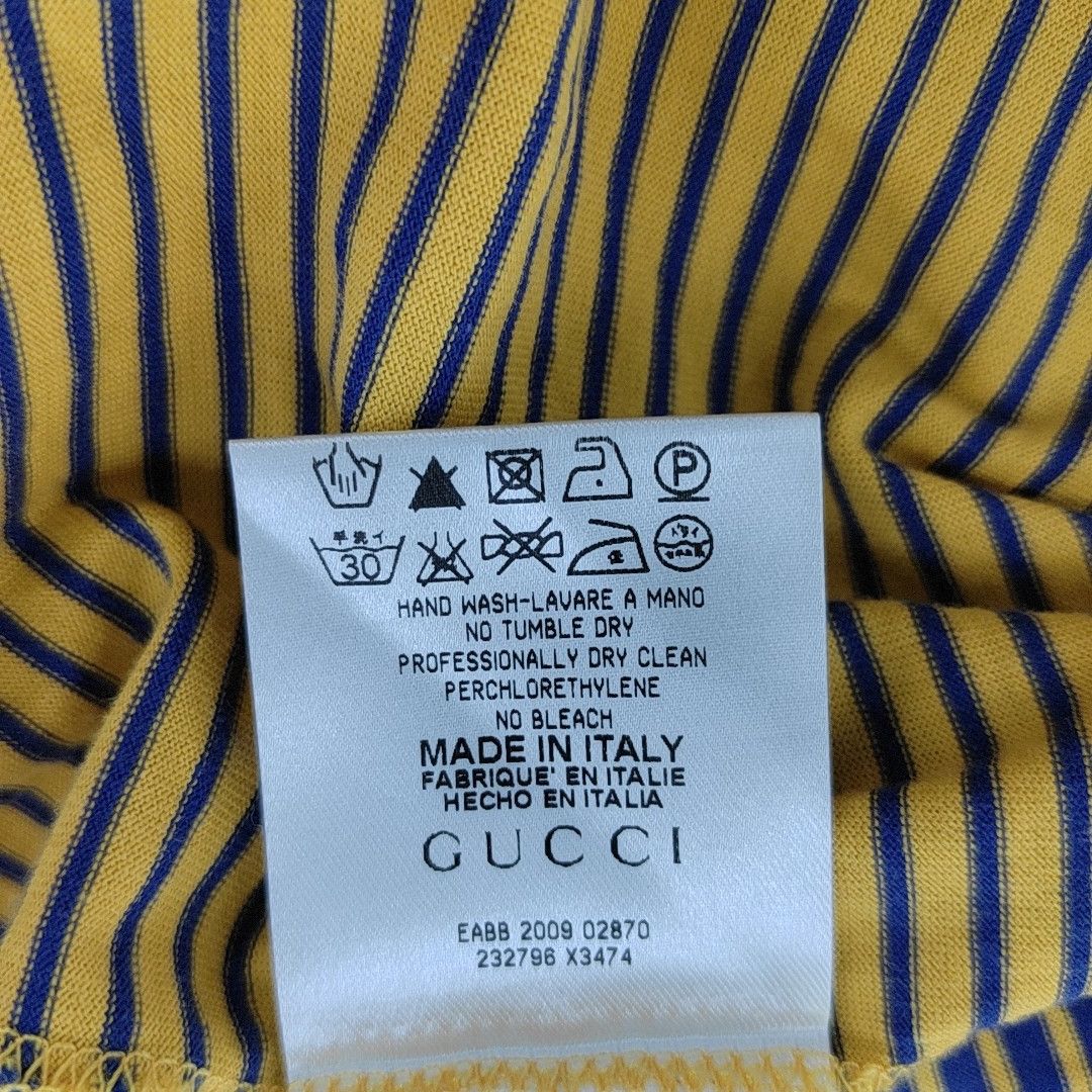 Gucci Gucci Striped Cotton Polo Shirt US XL Size US XL / EU 56 / 4 - 4 Thumbnail