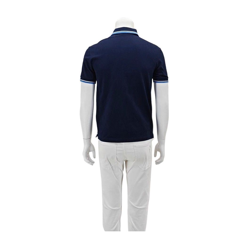 Prada Prada Tipped Cotton Polo Shirt Size M Size US M / EU 48-50 / 2 - 2 Thumbnail
