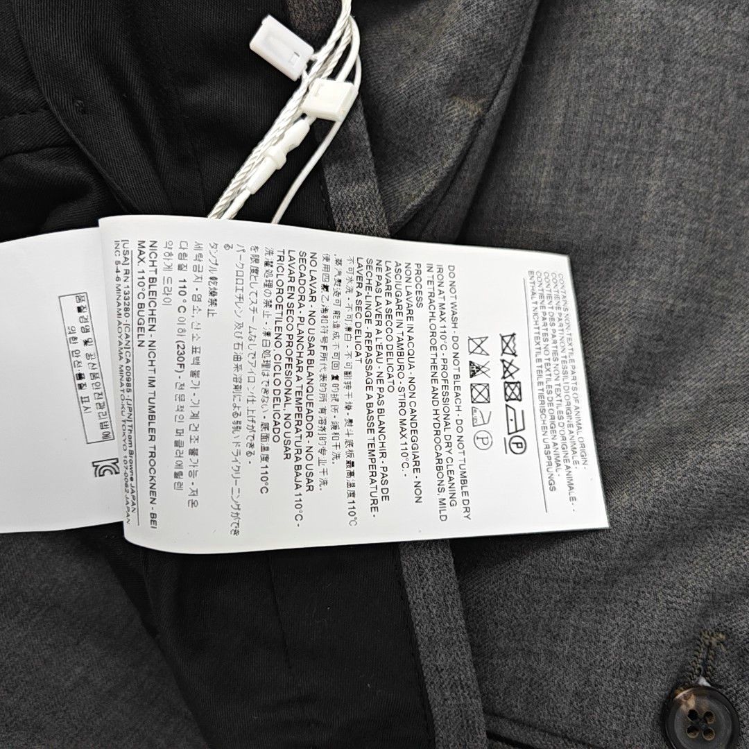 Thom Browne Thom Browne Grey Wool Shorts Size 32 Size US 32 / EU 48 - 4 Thumbnail