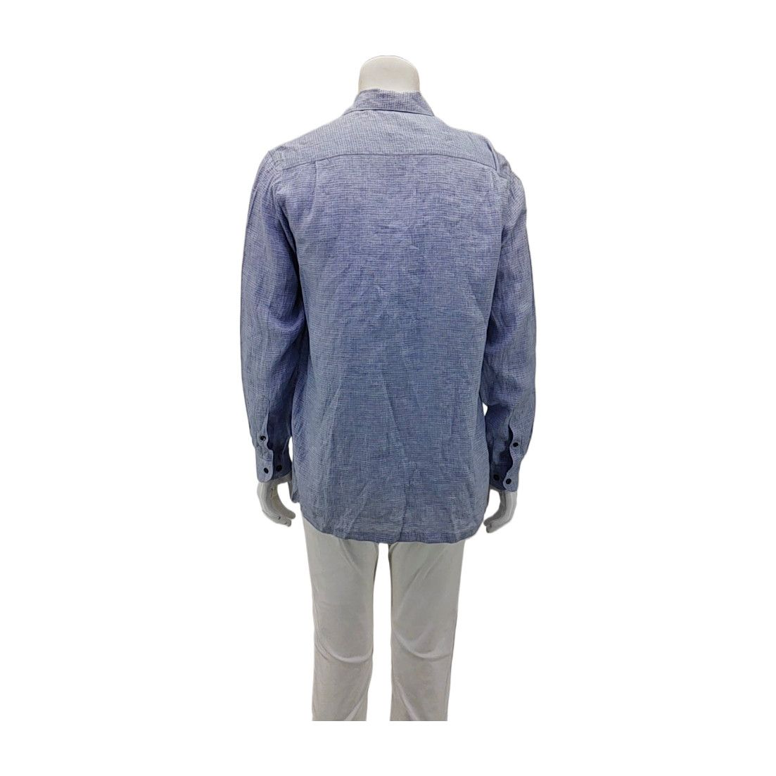 Giorgio Armani Giorgio Armani Checkered Linen Shirt US M Size US XXS / EU 40 - 2 Thumbnail
