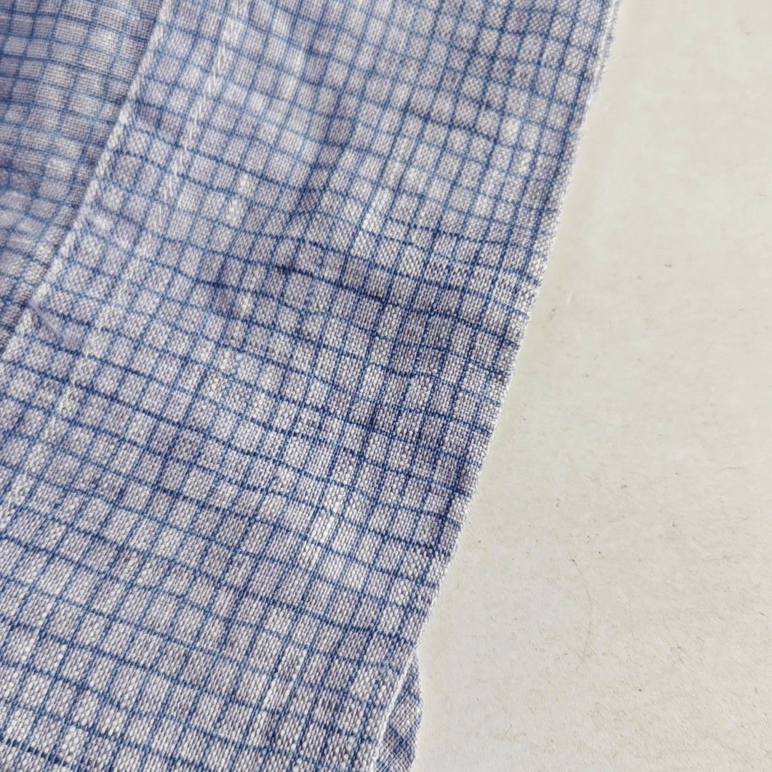Giorgio Armani Giorgio Armani Checkered Linen Shirt US M Size US XXS / EU 40 - 7 Thumbnail