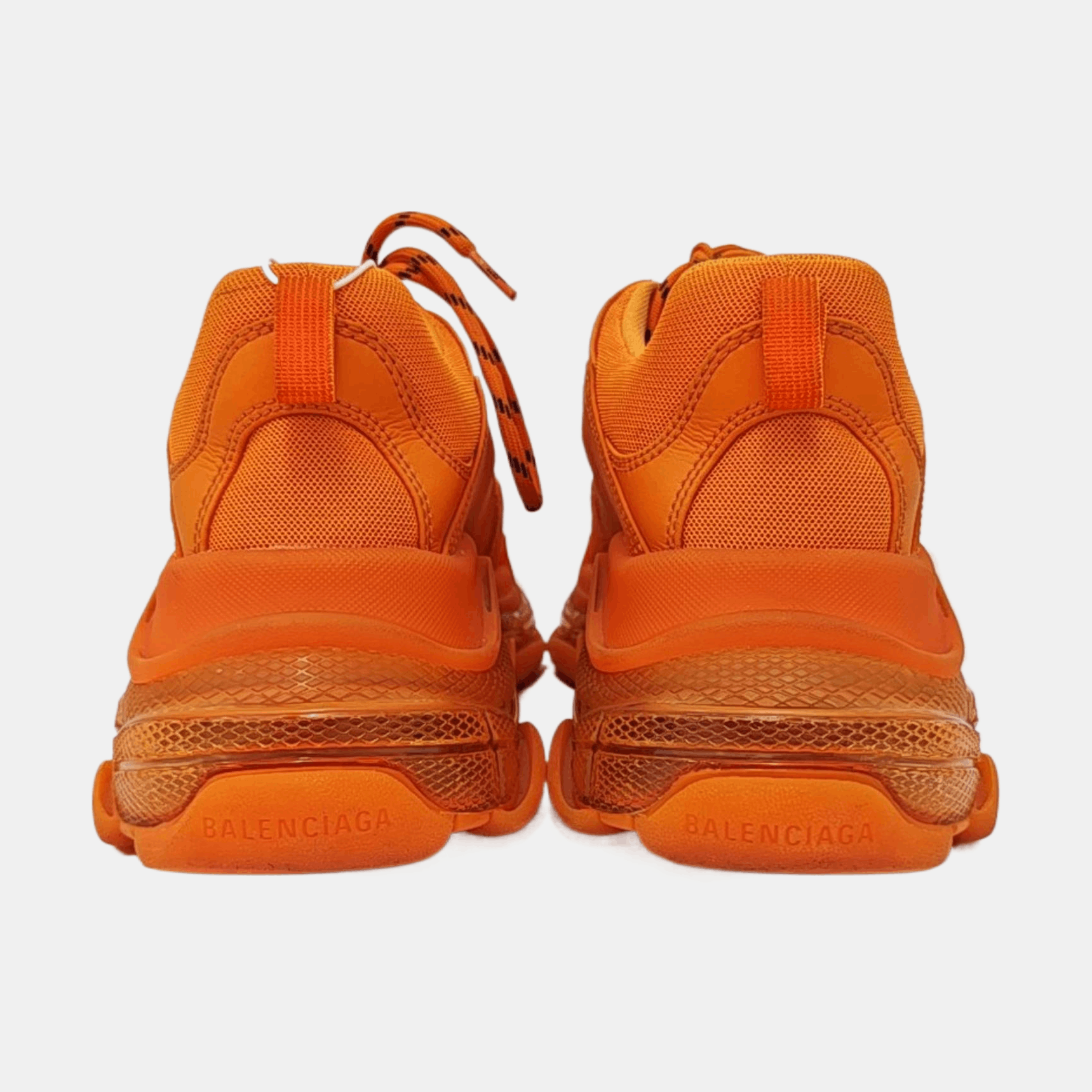 Balenciaga Balenciaga Orange Triple S Clear Sole Sneakers Size 42 Size US 9 / EU 42 - 4 Thumbnail