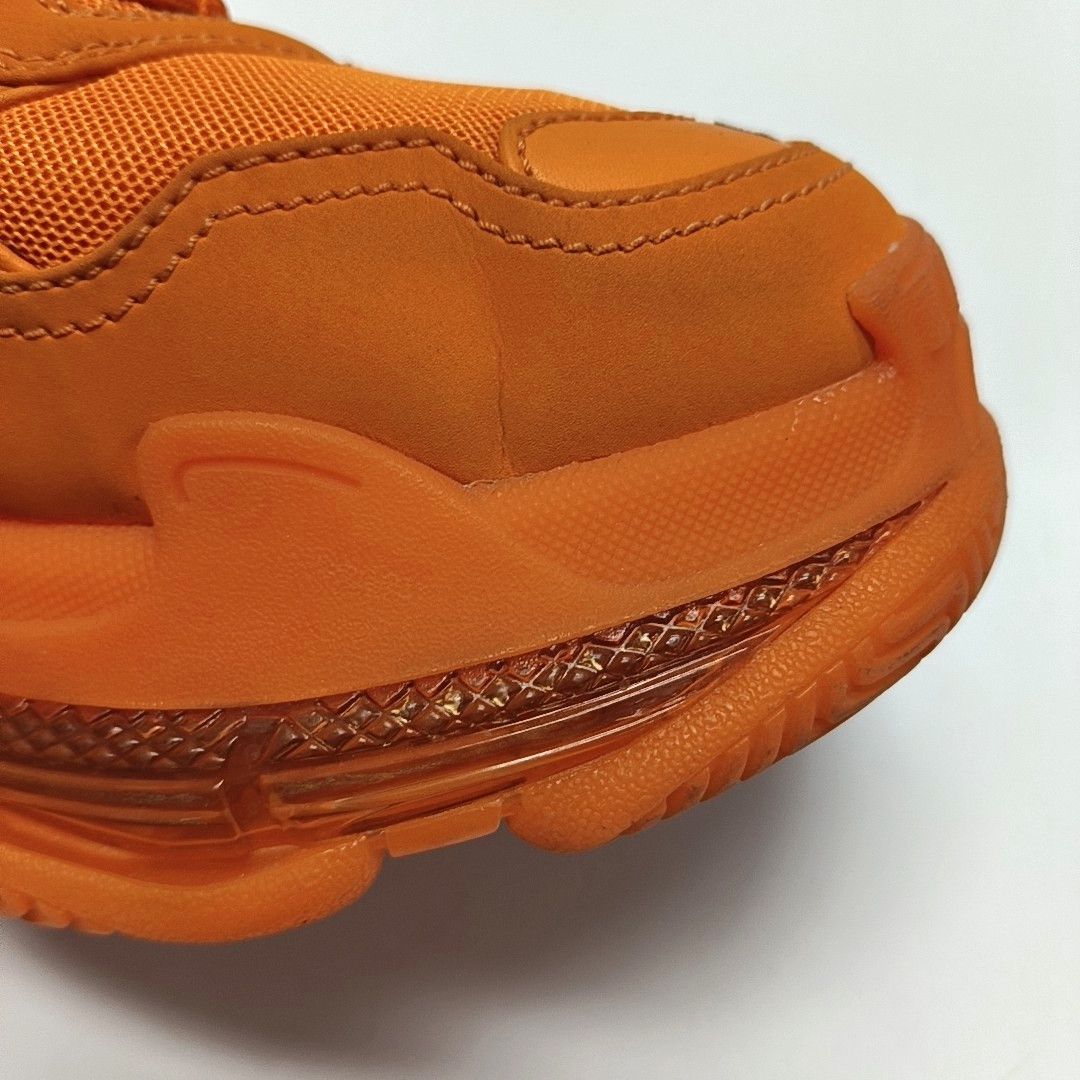 Balenciaga Balenciaga Orange Triple S Clear Sole Sneakers Size 42 Size US 9 / EU 42 - 7 Thumbnail