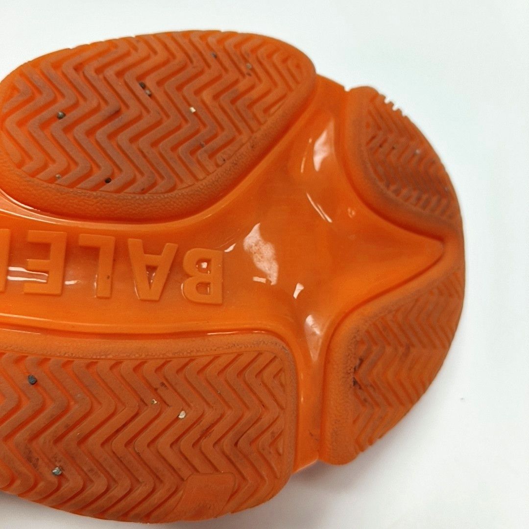 Balenciaga Balenciaga Orange Triple S Clear Sole Sneakers Size 42 Size US 9 / EU 42 - 9 Thumbnail