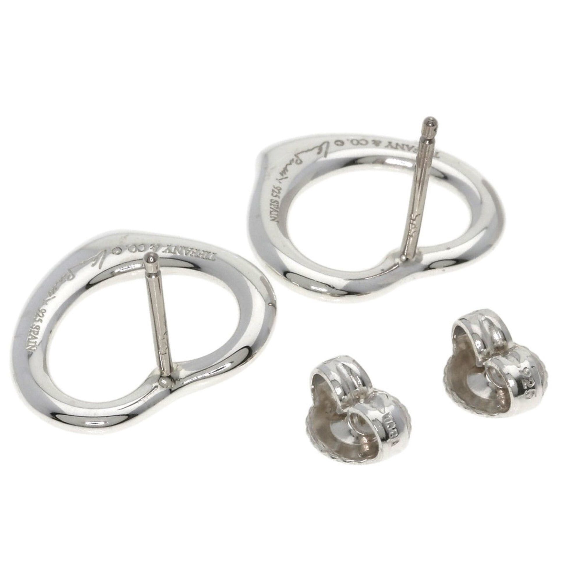 Tiffany & Co. Tiffany & Co. Open Heart Earrings, Silver/14K White Gold, Women's. Size ONE SIZE - 2 Thumbnail
