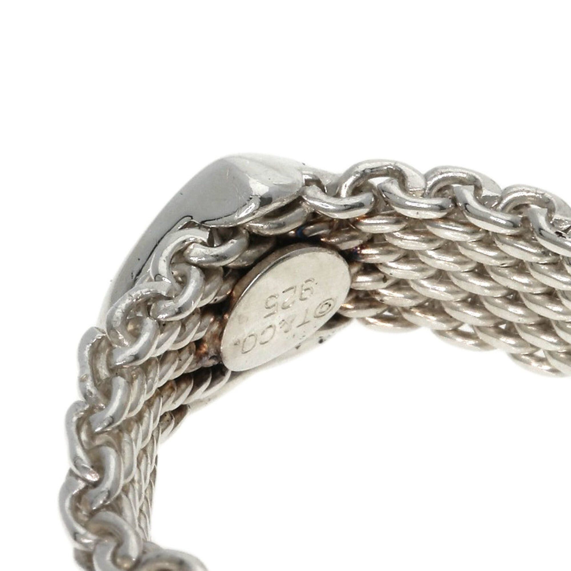 Tiffany & Co. Tiffany & Co. Somerset Heart Mesh Ring - Silver Women's Size ONE SIZE - 10 Thumbnail