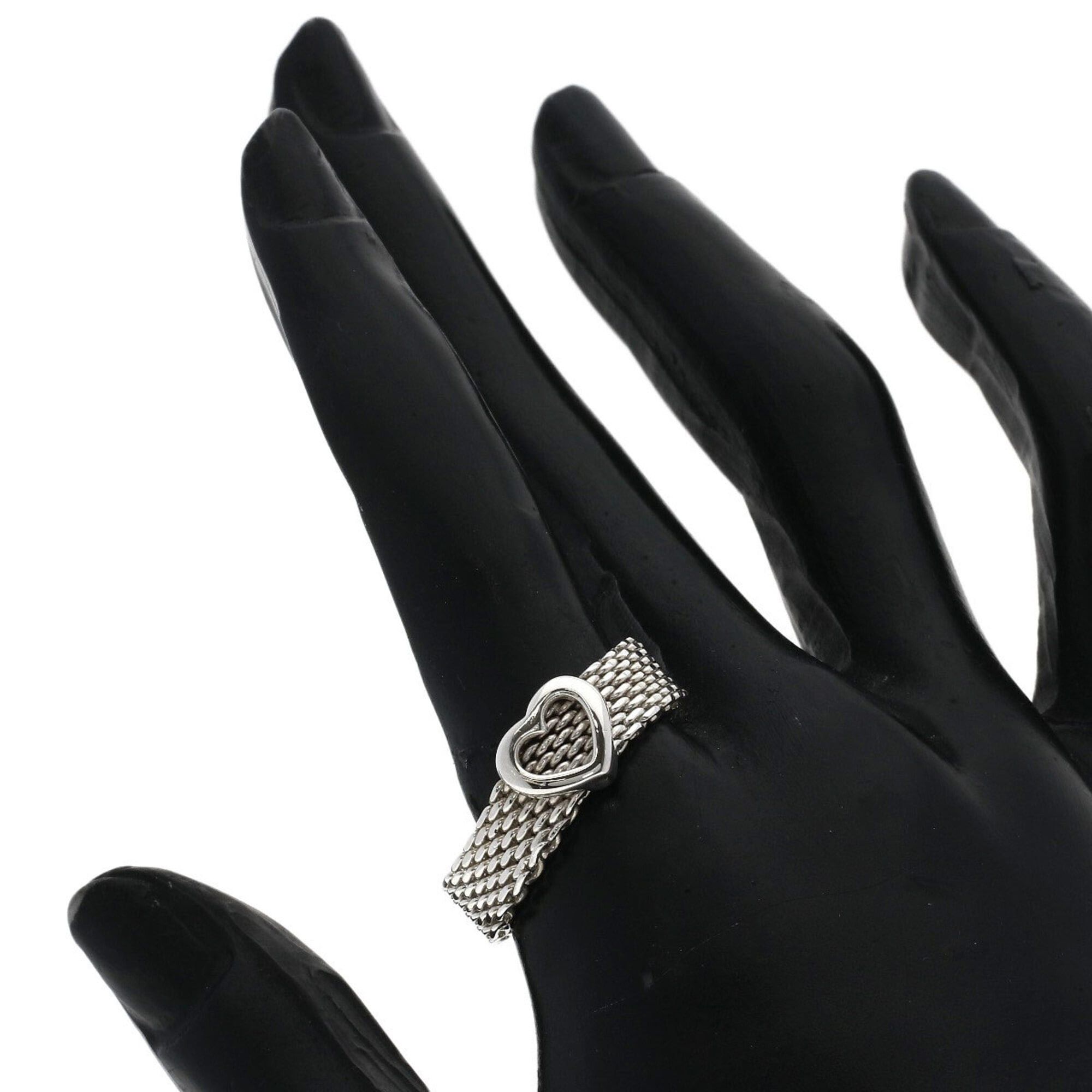 Tiffany & Co. Tiffany & Co. Somerset Heart Mesh Ring - Silver Women's Size ONE SIZE - 5 Thumbnail