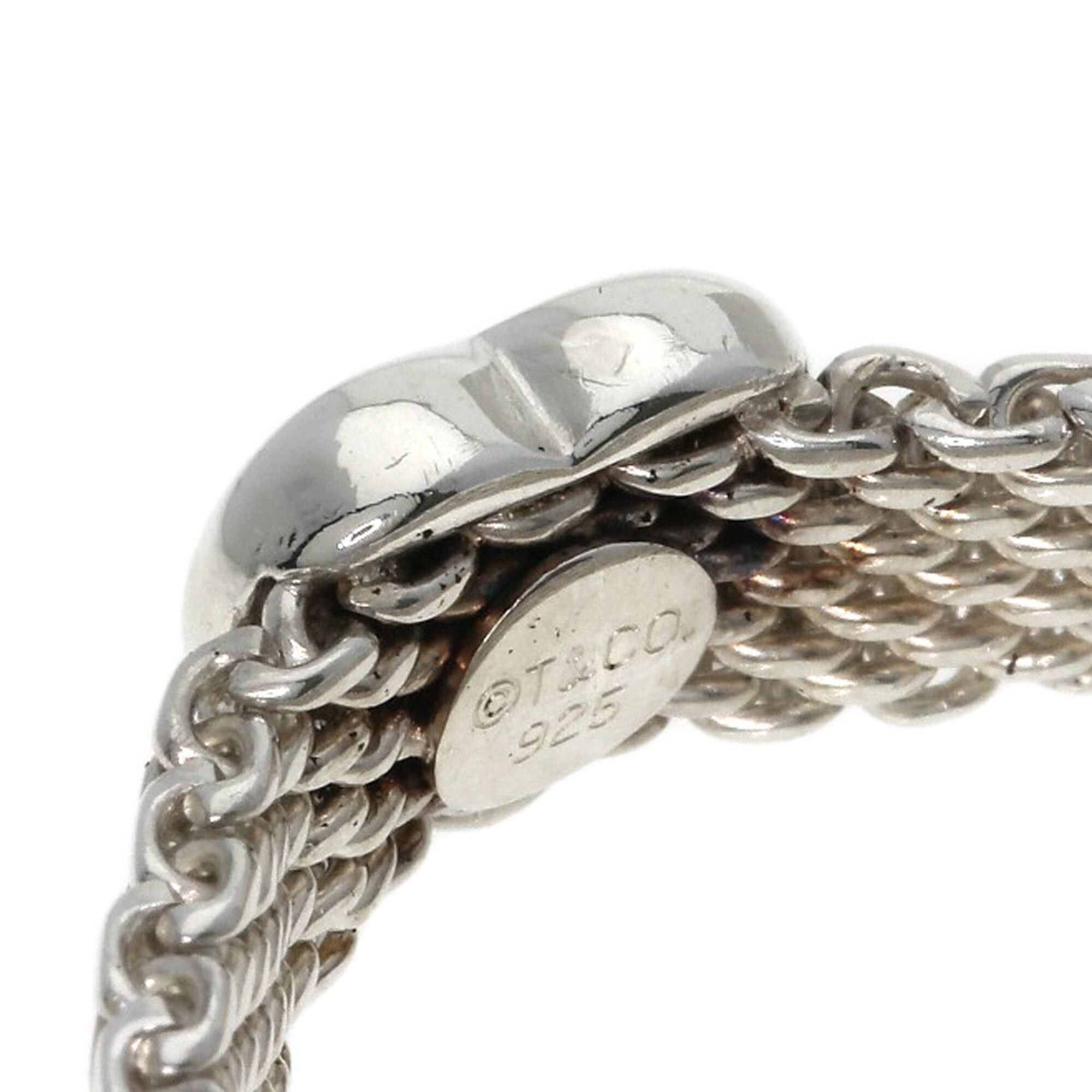 Tiffany & Co. Tiffany & Co. Somerset Heart Mesh Ring - Silver Women's Size ONE SIZE - 9 Thumbnail