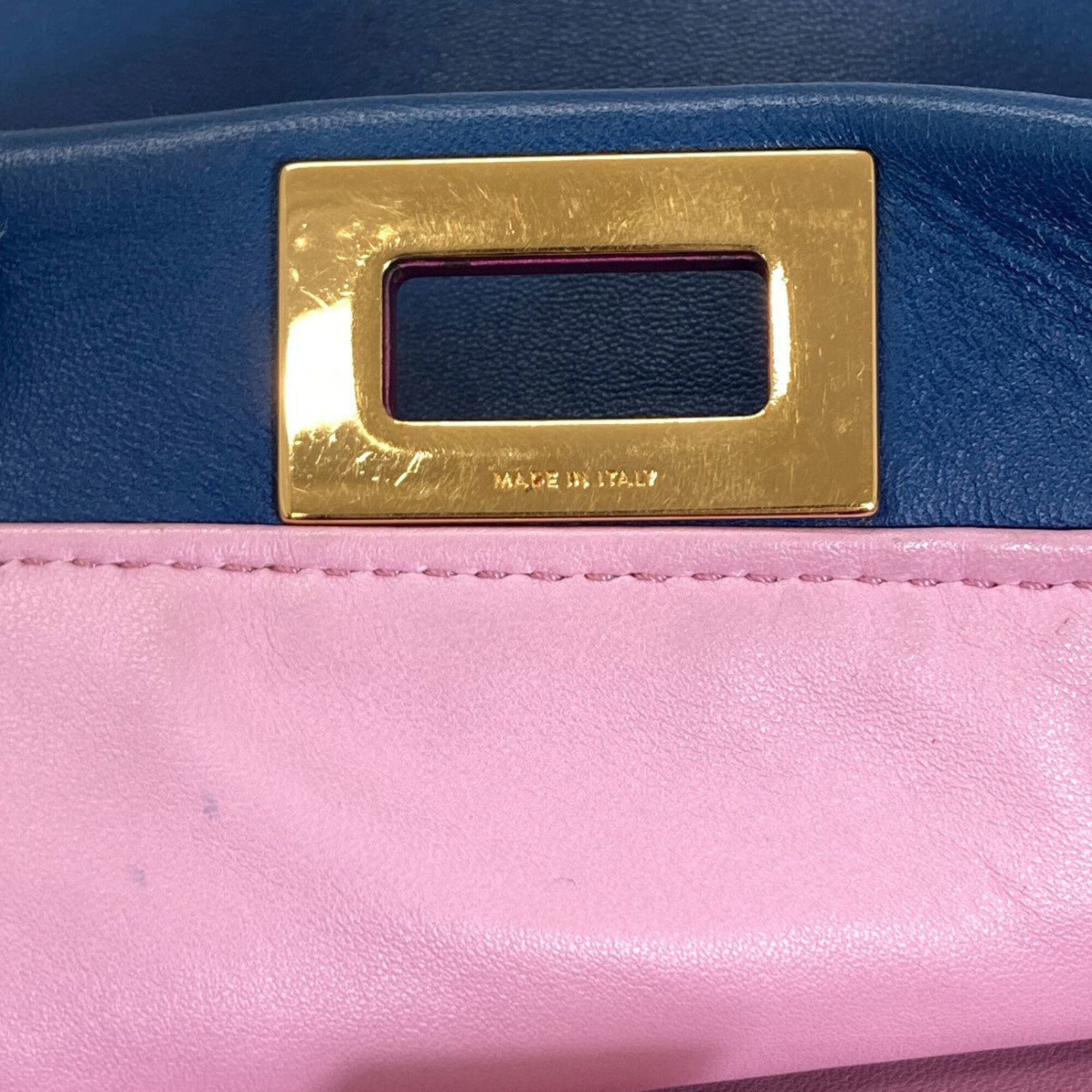 Fendi Fendi Peekaboo Mini 2-Way Handbag, Calfskin, Women's FENDI Size ONE SIZE - 13 Thumbnail