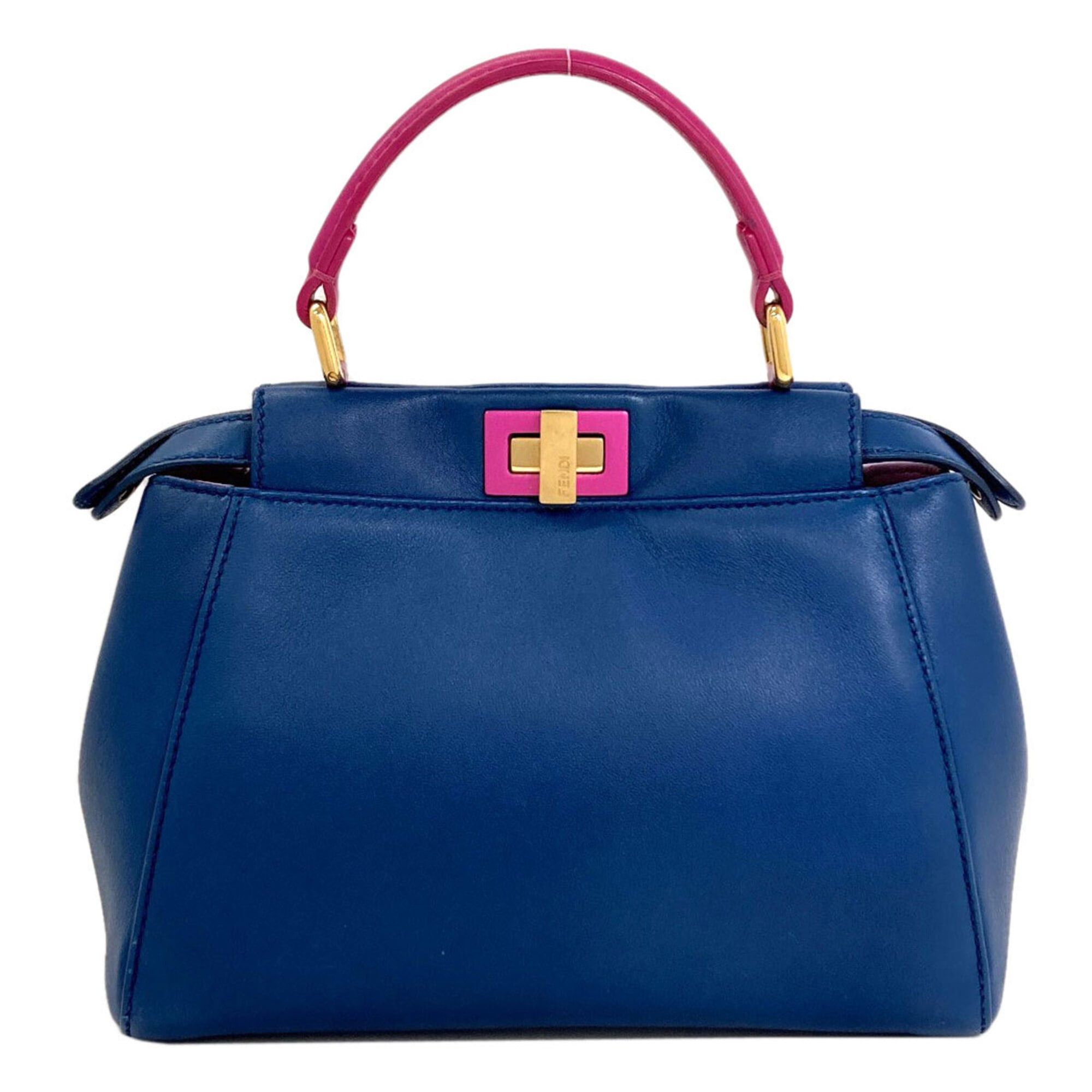 Fendi Fendi Peekaboo Mini 2-Way Handbag, Calfskin, Women's FENDI Size ONE SIZE - 2 Thumbnail