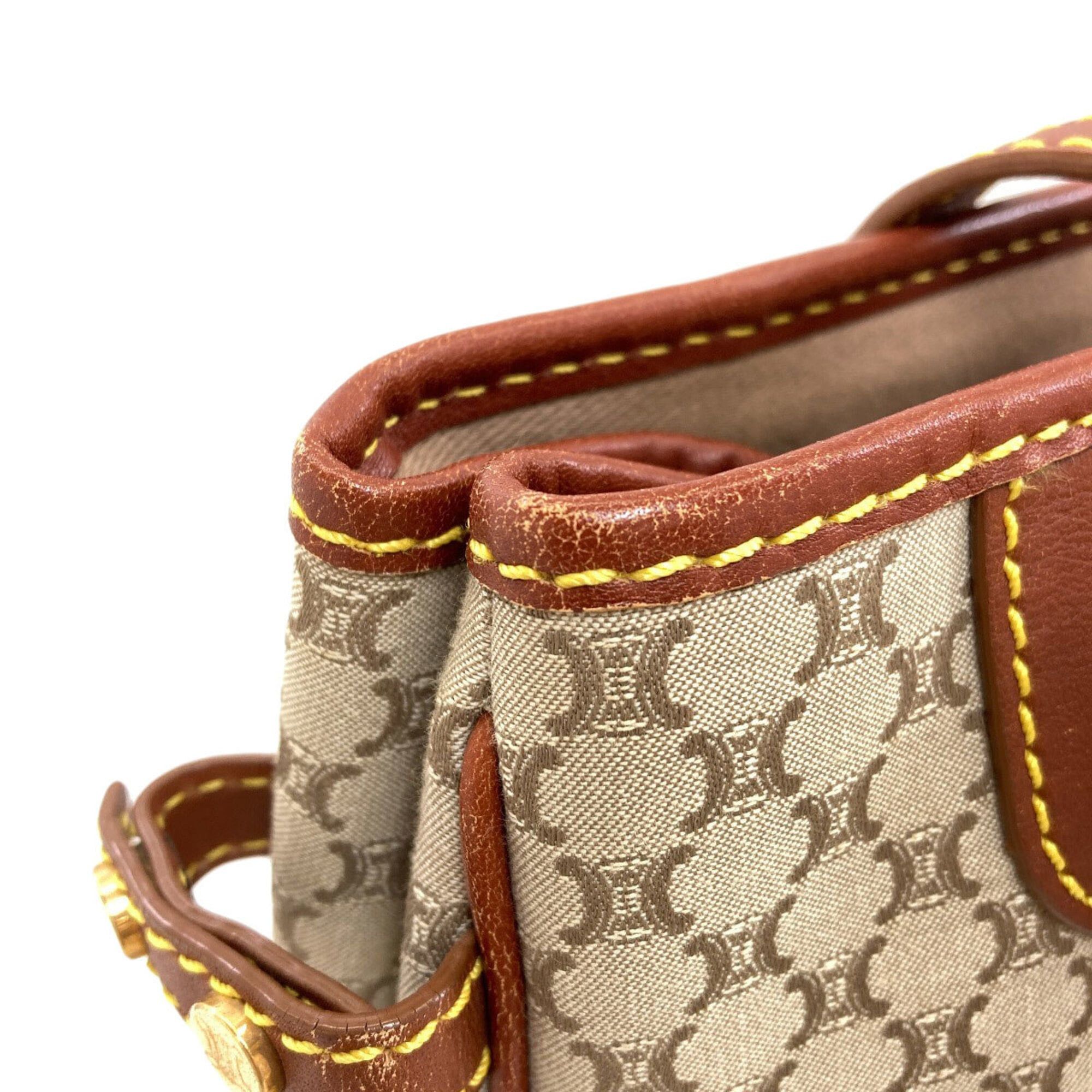 Celine Celine Macadam Pattern Handbag, Canvas/Leather, Women's CELINE Size ONE SIZE - 11 Thumbnail