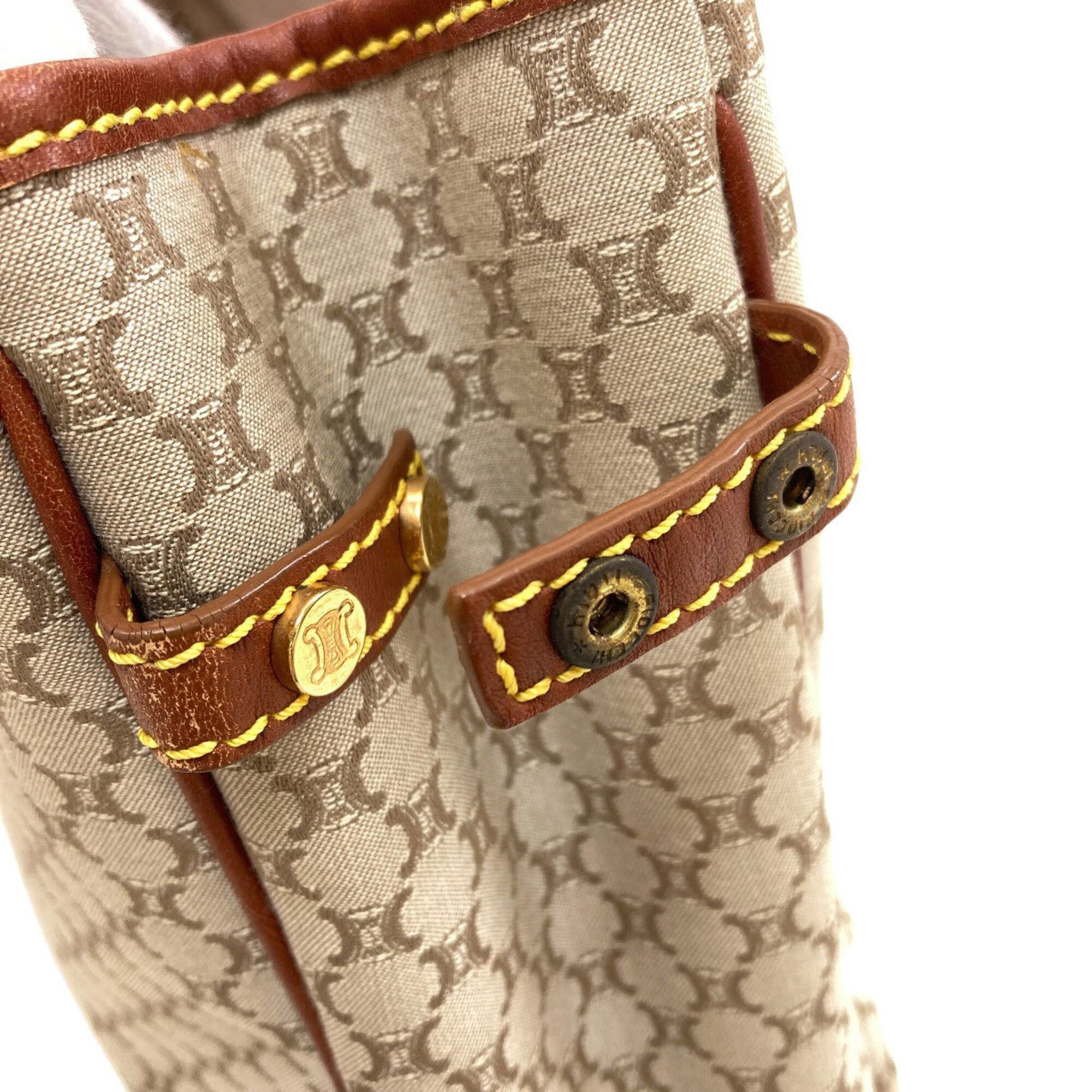 Celine Celine Macadam Pattern Handbag, Canvas/Leather, Women's CELINE Size ONE SIZE - 12 Thumbnail