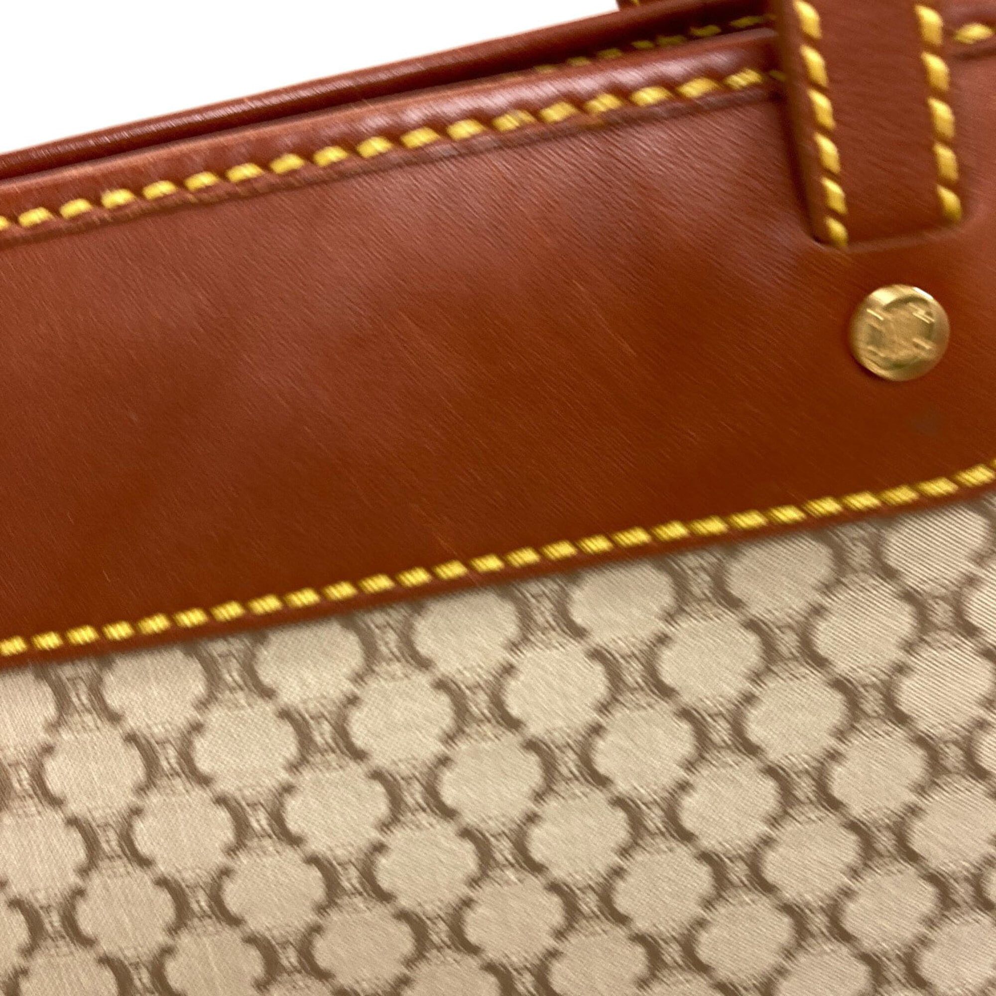 Celine Celine Macadam Pattern Handbag, Canvas/Leather, Women's CELINE Size ONE SIZE - 13 Thumbnail