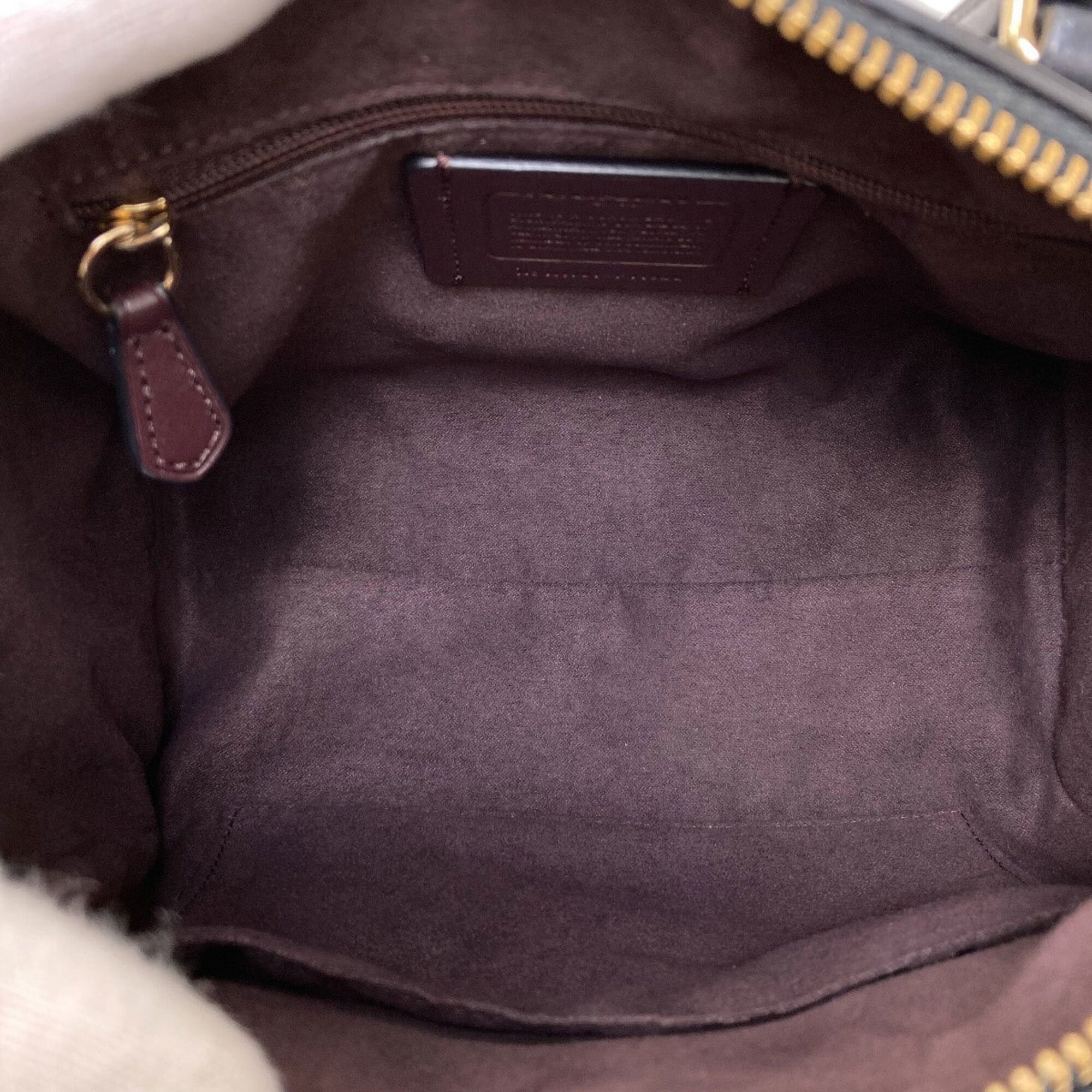 Coach Coach F11920 Signature 2-Way Handbag Leather Women's COACH Size ONE SIZE - 5 Thumbnail