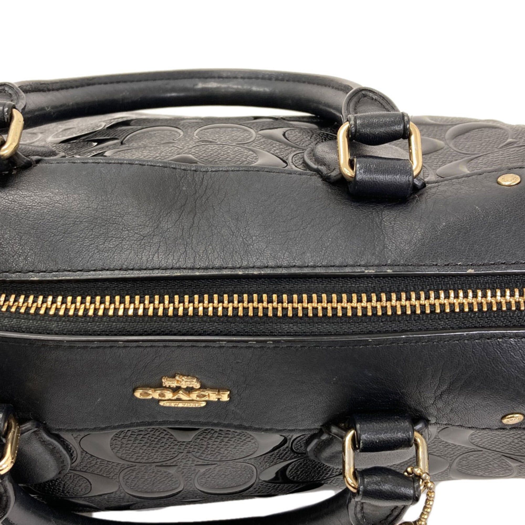 Coach Coach F11920 Signature 2-Way Handbag Leather Women's COACH Size ONE SIZE - 12 Thumbnail