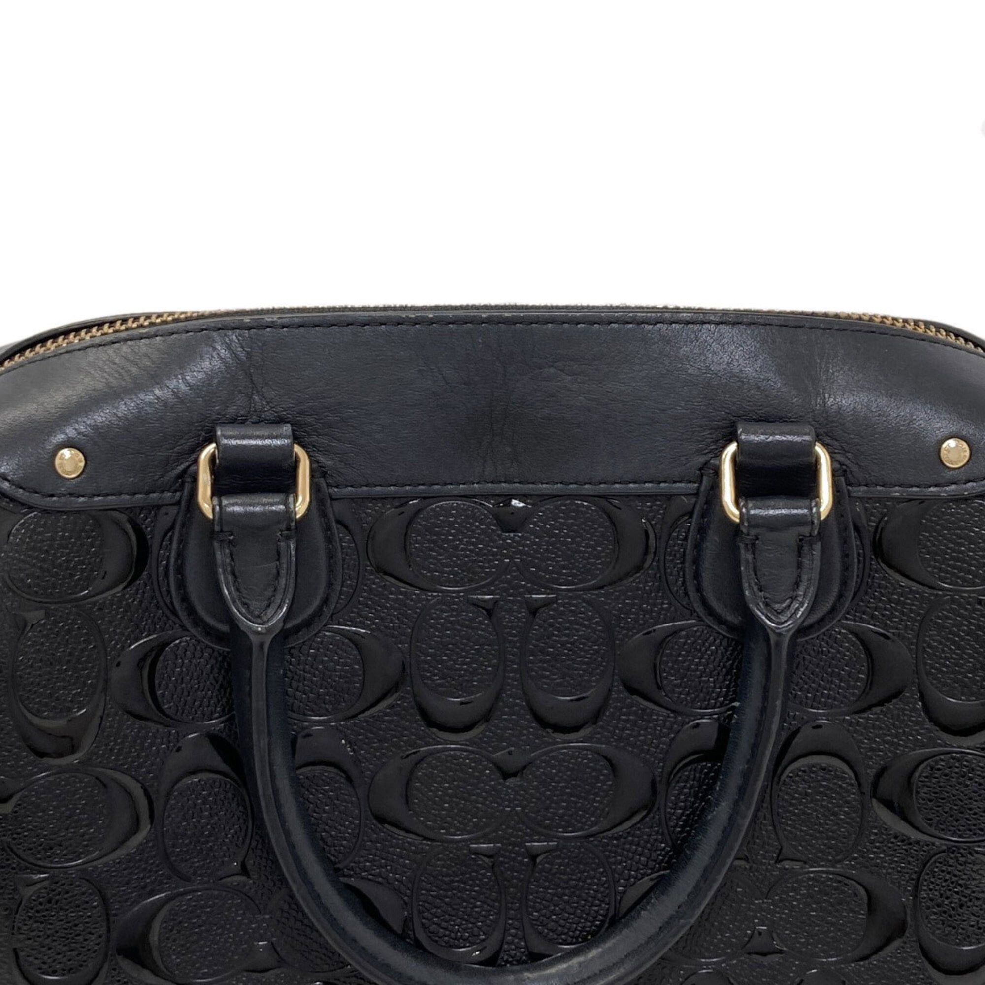 Coach Coach F11920 Signature 2-Way Handbag Leather Women's COACH Size ONE SIZE - 13 Thumbnail