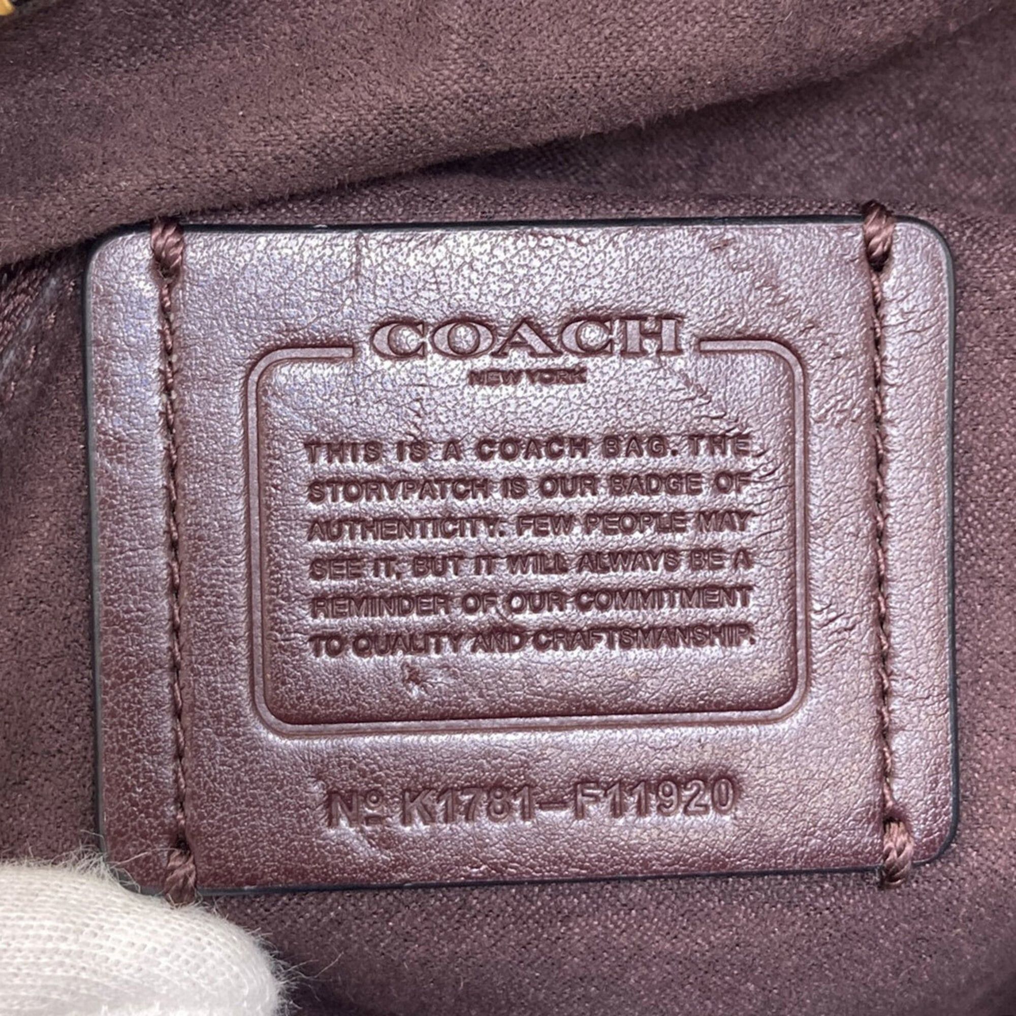 Coach Coach F11920 Signature 2-Way Handbag Leather Women's COACH Size ONE SIZE - 6 Thumbnail