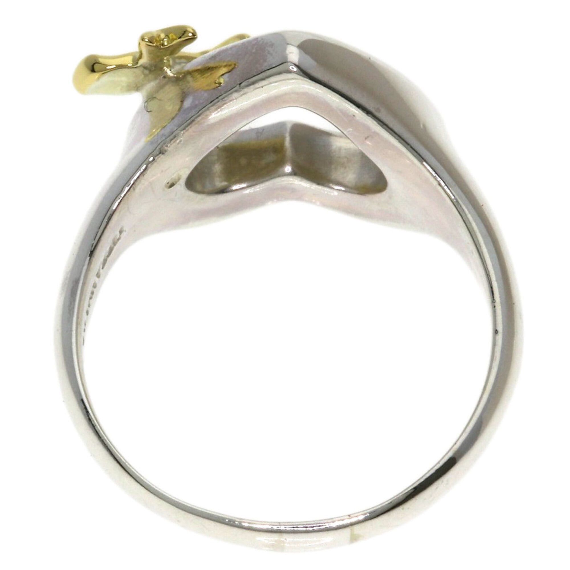 Tiffany & Co. Tiffany & Co. Heart Ribbon Ring - Silver/18K Yellow Gold Women's Size ONE SIZE - 8 Thumbnail