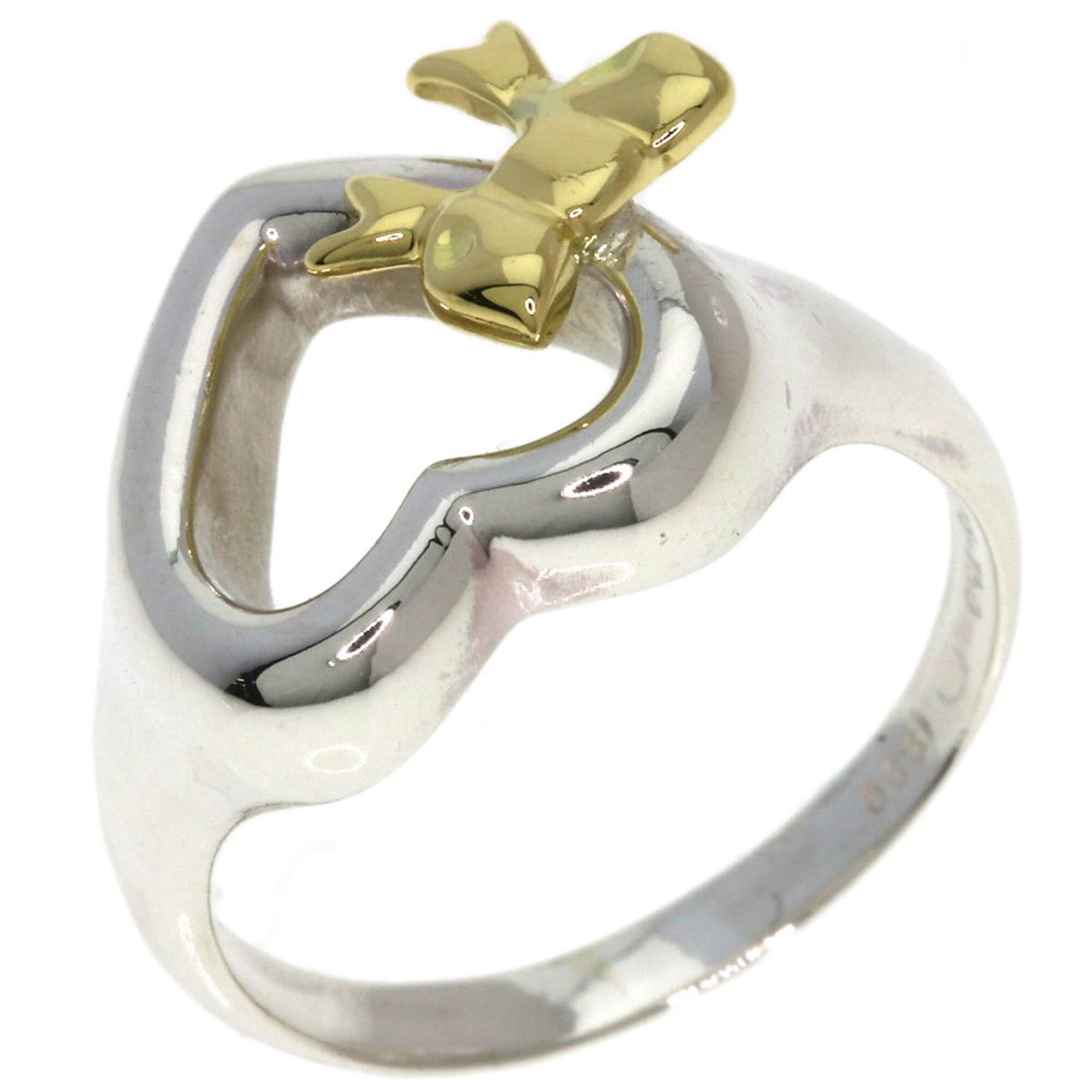 Tiffany & Co. Tiffany & Co. Heart Ribbon Ring - Silver/18K Yellow Gold Women's Size ONE SIZE - 2 Thumbnail