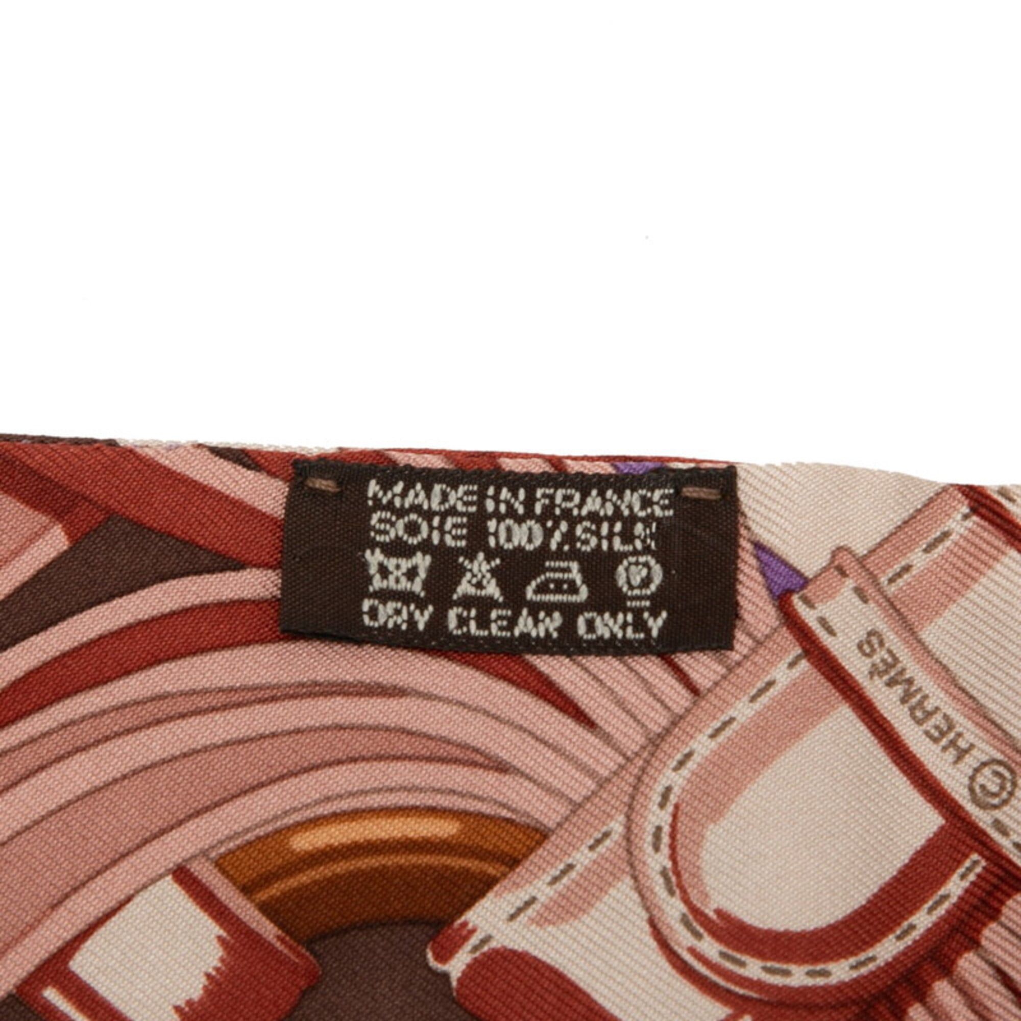 Hermes Hermes Twilly Coaching Scarf Muffler Multicolor Silk Women's HERMES Size ONE SIZE - 5 Thumbnail