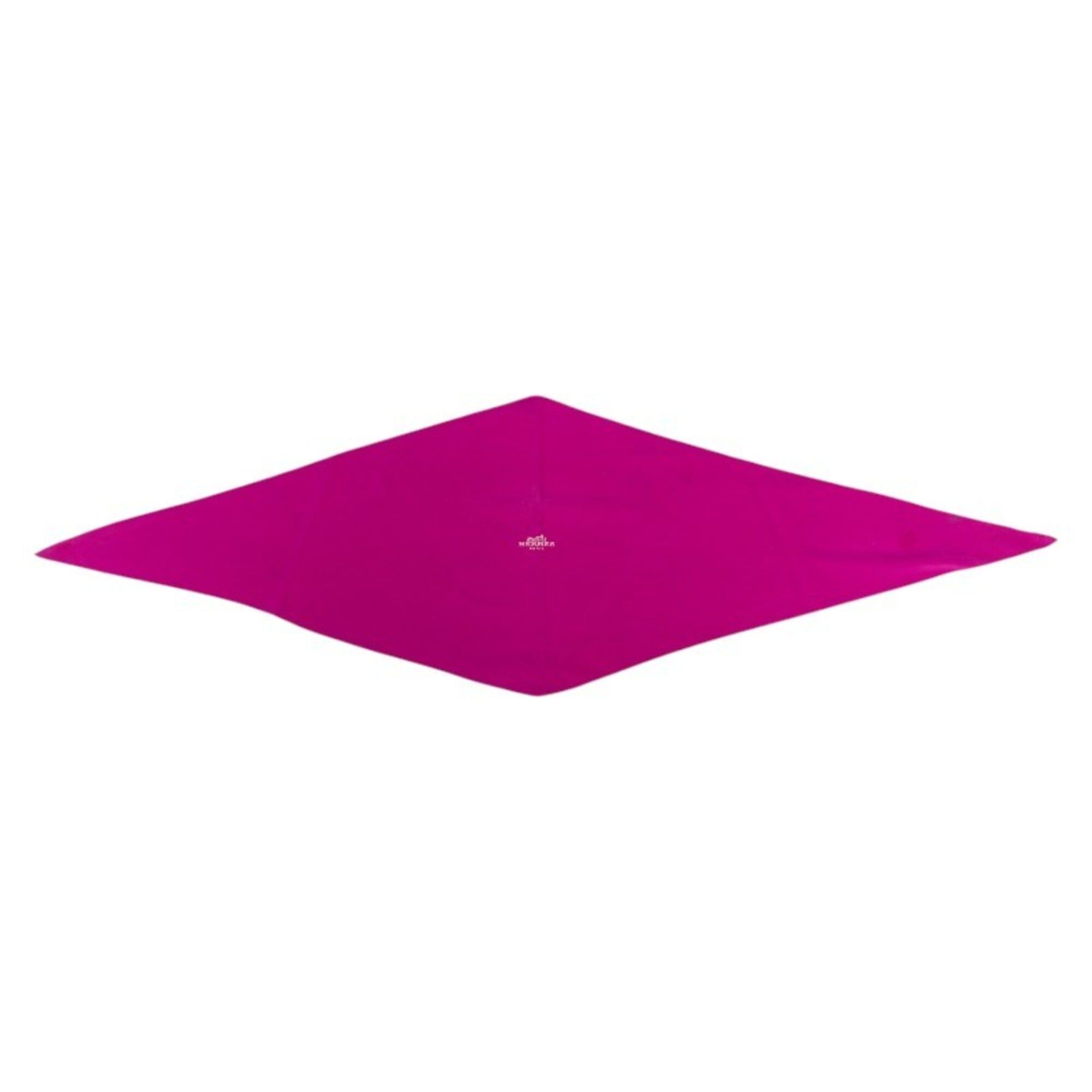 Hermes Hermes Losange Logo Diamond Shape Stole Scarf Muffler Purple White Silk Women's HERMES Size ONE SIZE - 2 Thumbnail