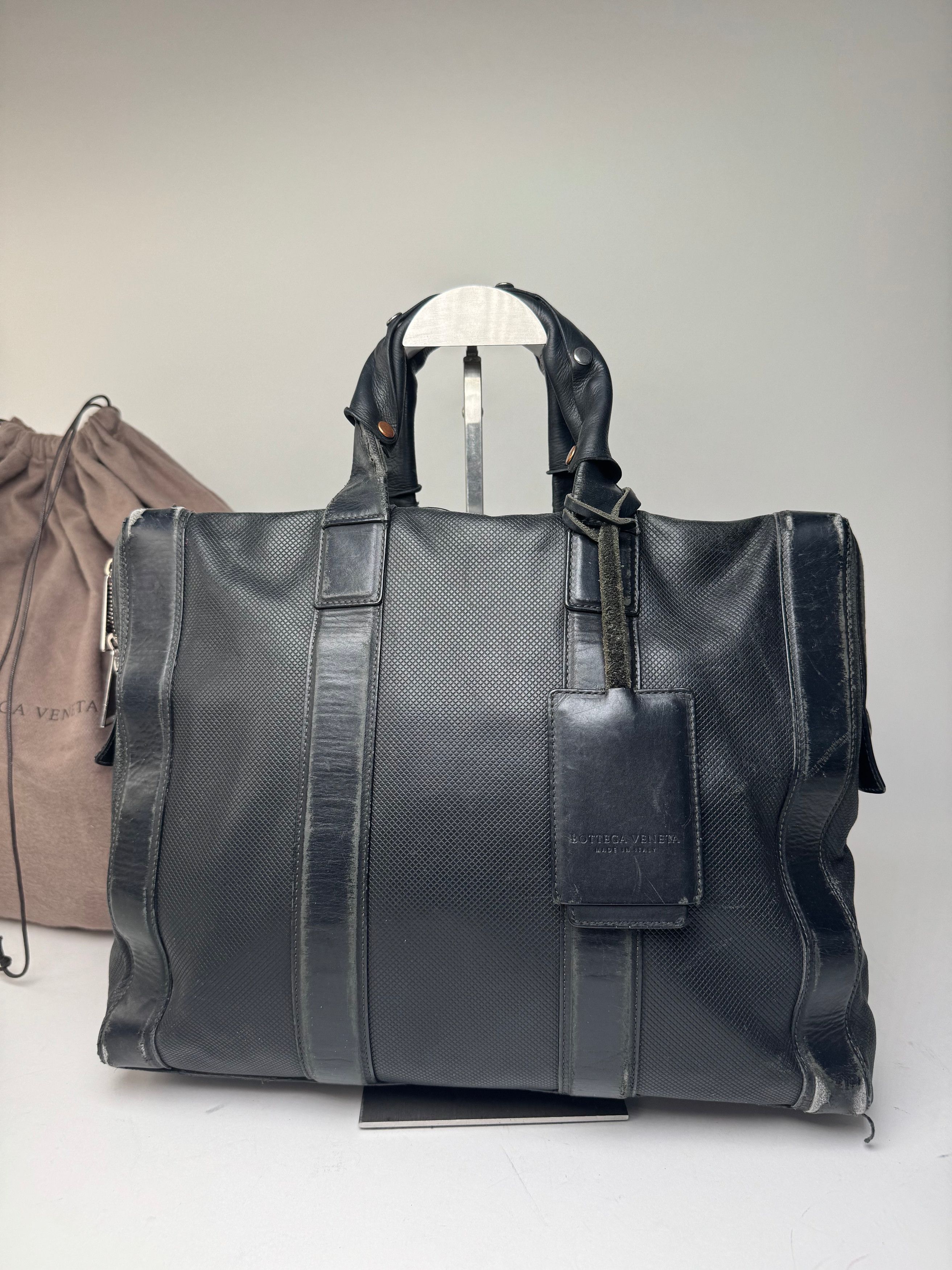 Bottega Veneta Perforated Leather Large Tote Bag Black Size ONE SIZE - 14 Thumbnail